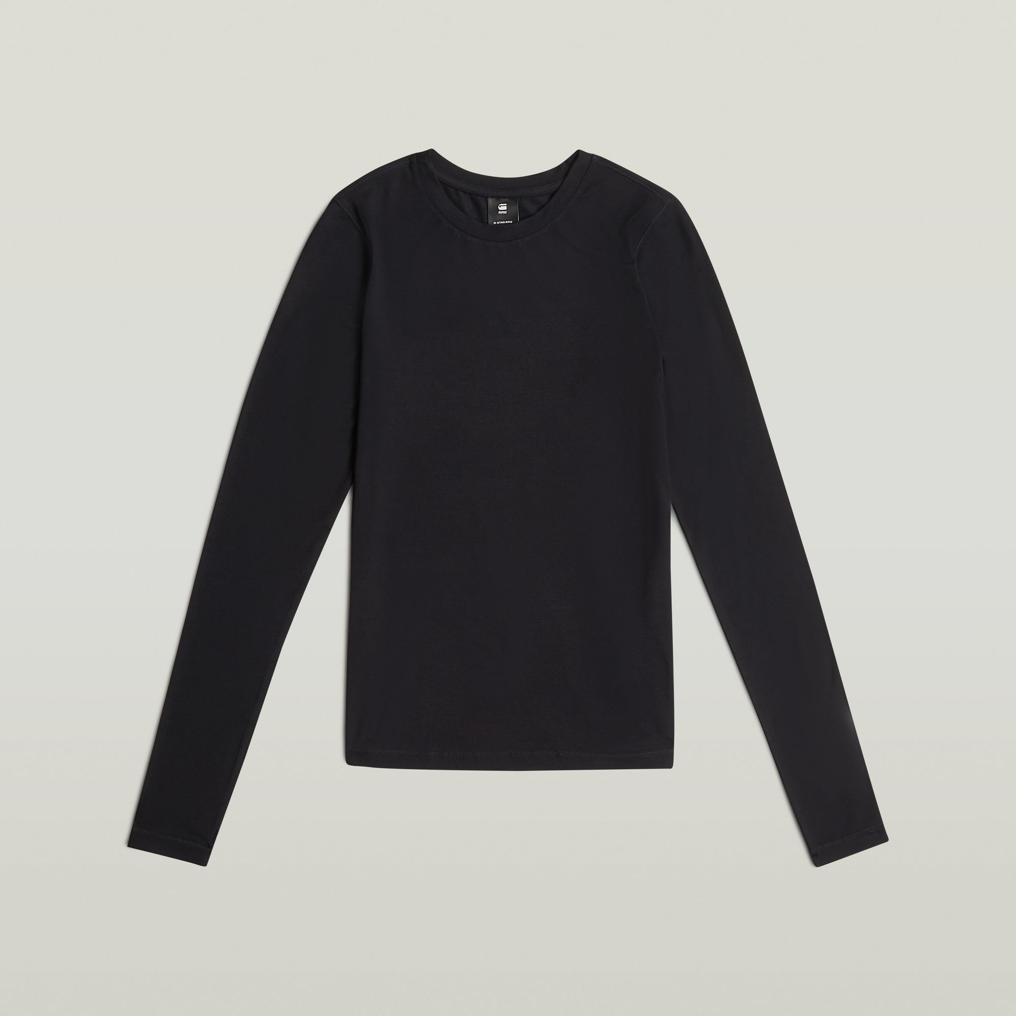 Thumbnail - Crew Slim-T-Shirt - Schwarz - Damen