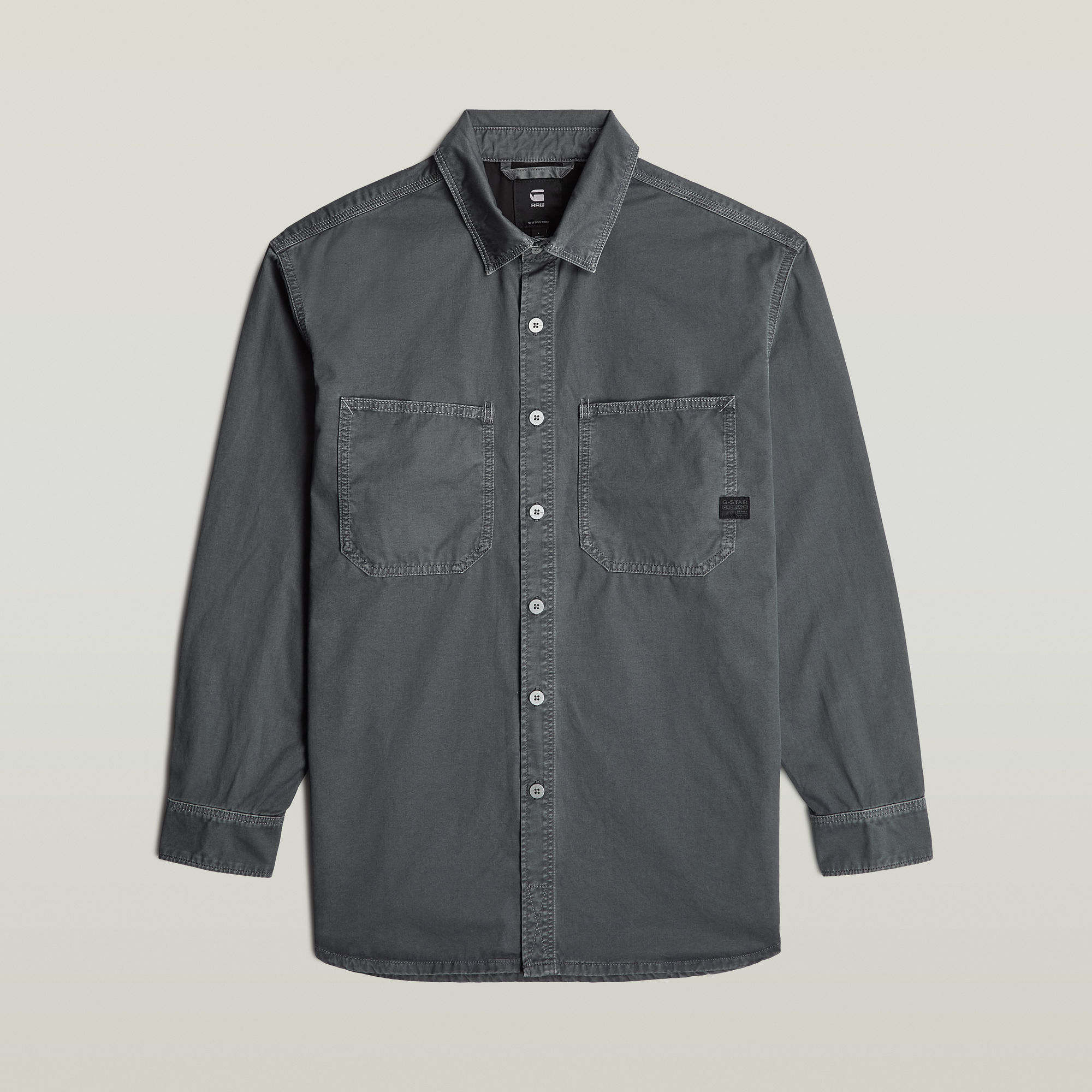 Thumbnail - Relaxed 2-Pocket Shirt - Mittelblau - Herren