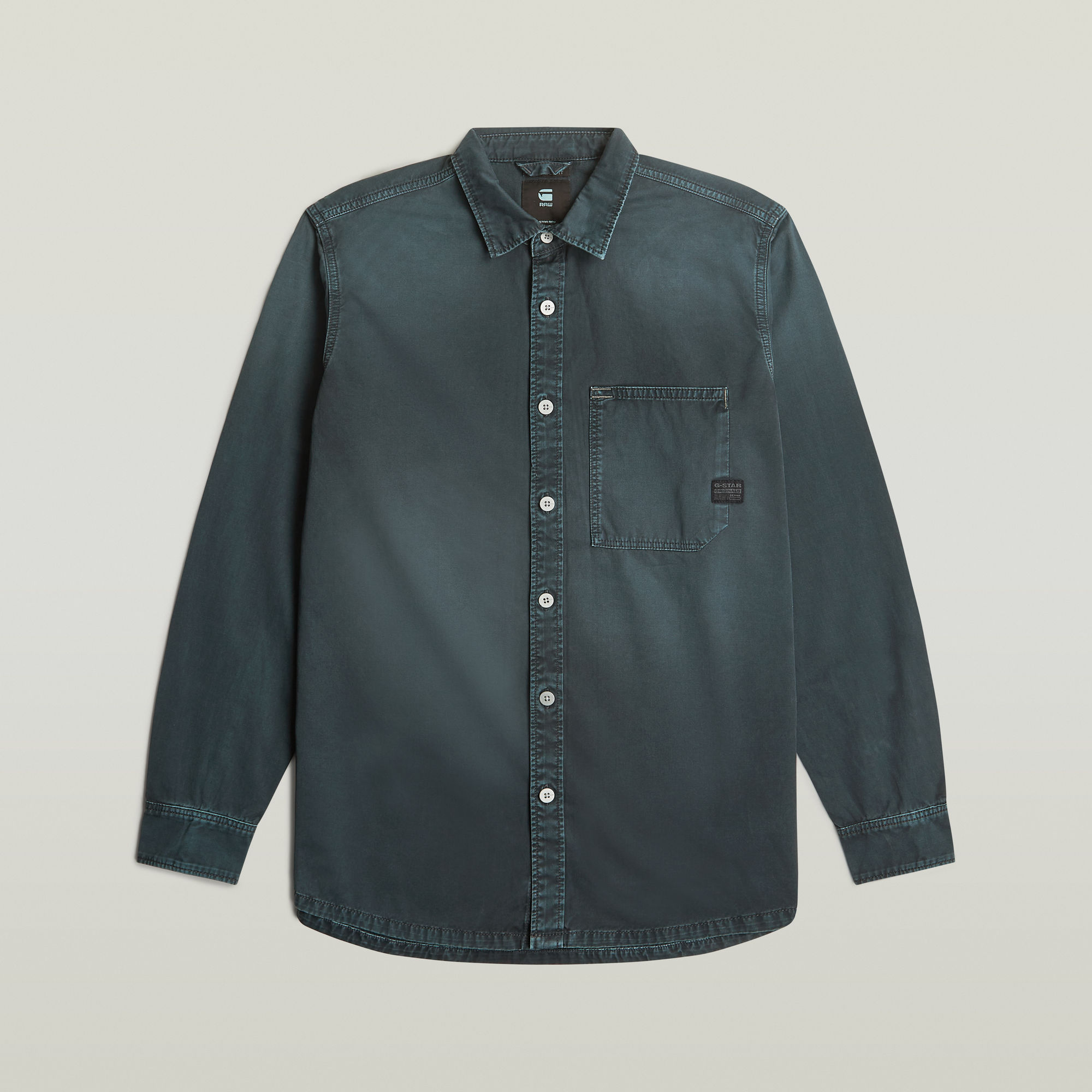 Thumbnail - Regular One-Pocket Shirt - Schwarz - Herren