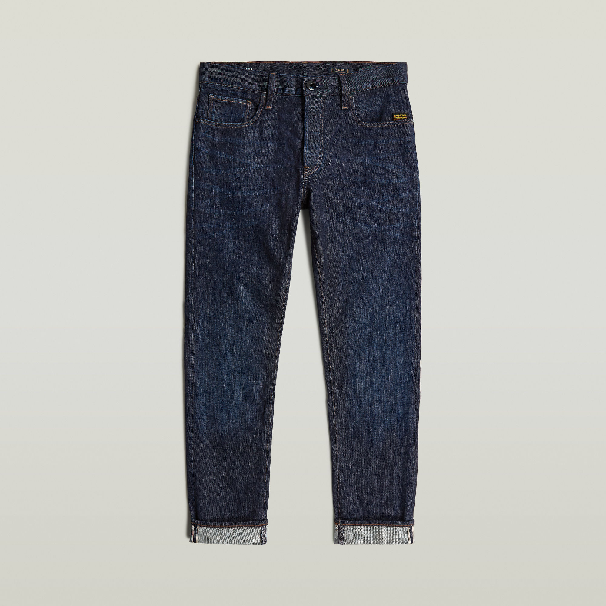 G-Star RAW 3301 Slim Selvedge Jeans Donkerblauw Heren