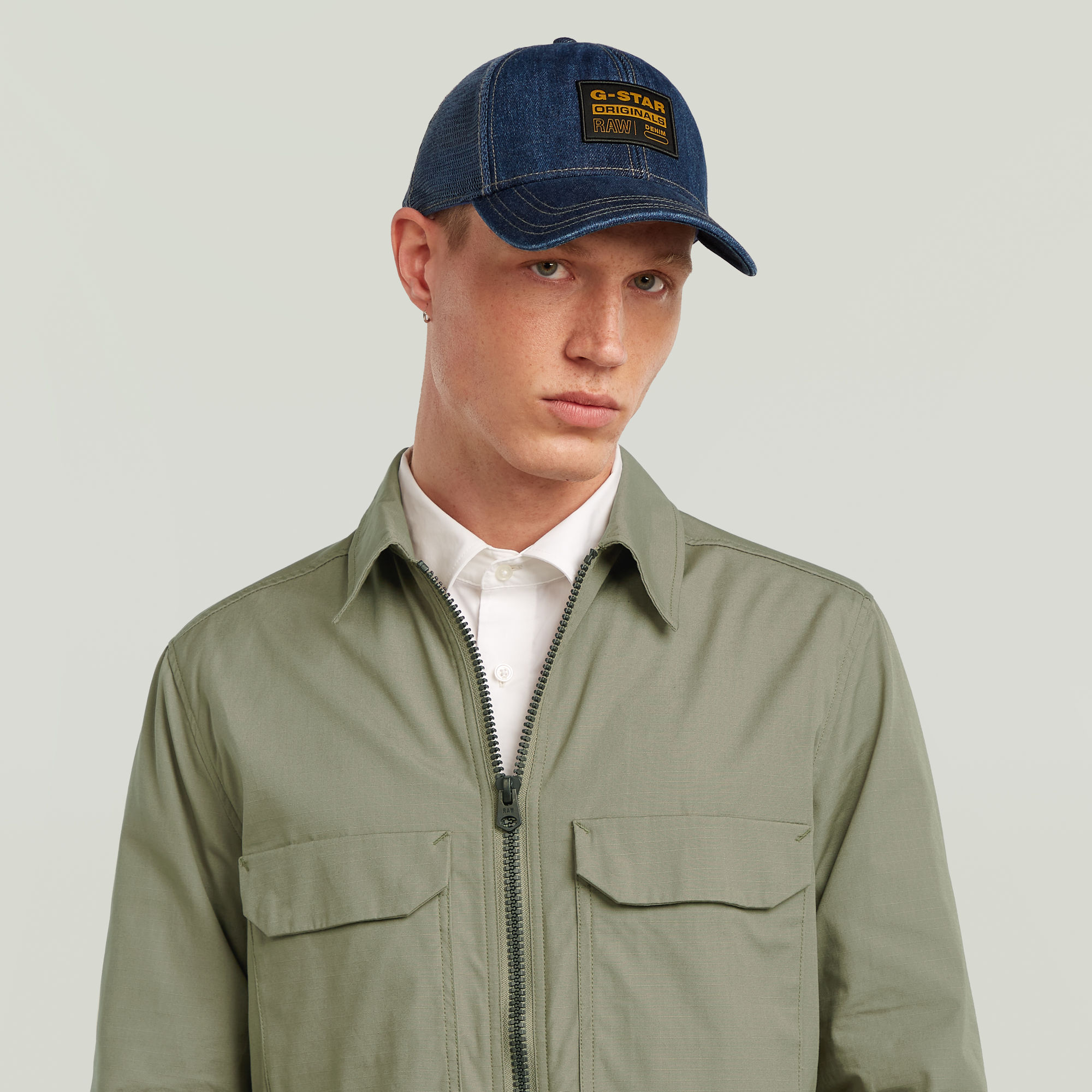 G-Star RAW Denim Embro Baseball Trucker Cap Donkerblauw Heren