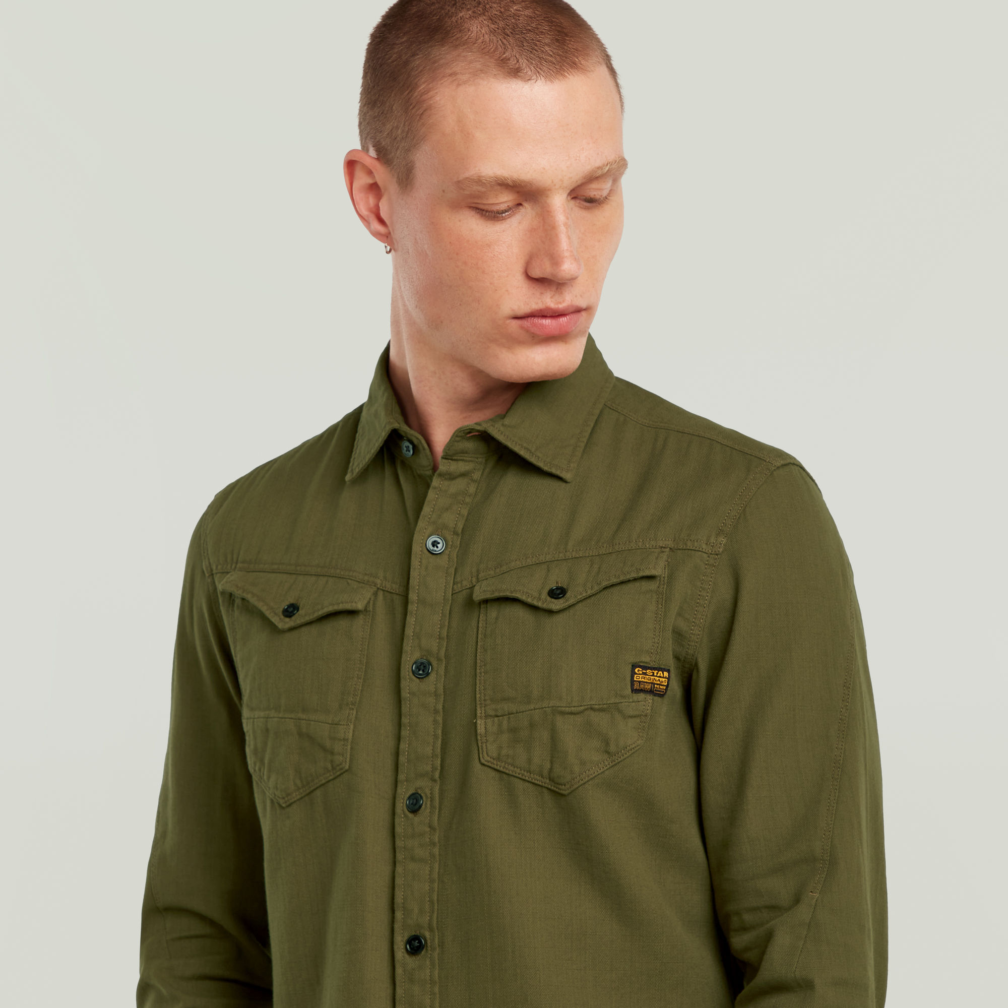G-Star RAW Arc 3D Slim Shirt Groen Heren