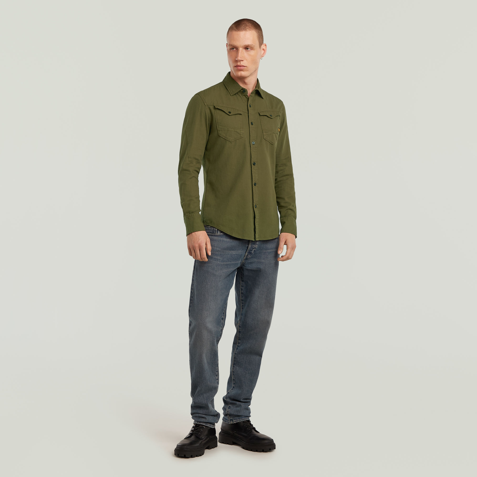 G-Star RAW Arc 3D Slim Shirt Groen Heren