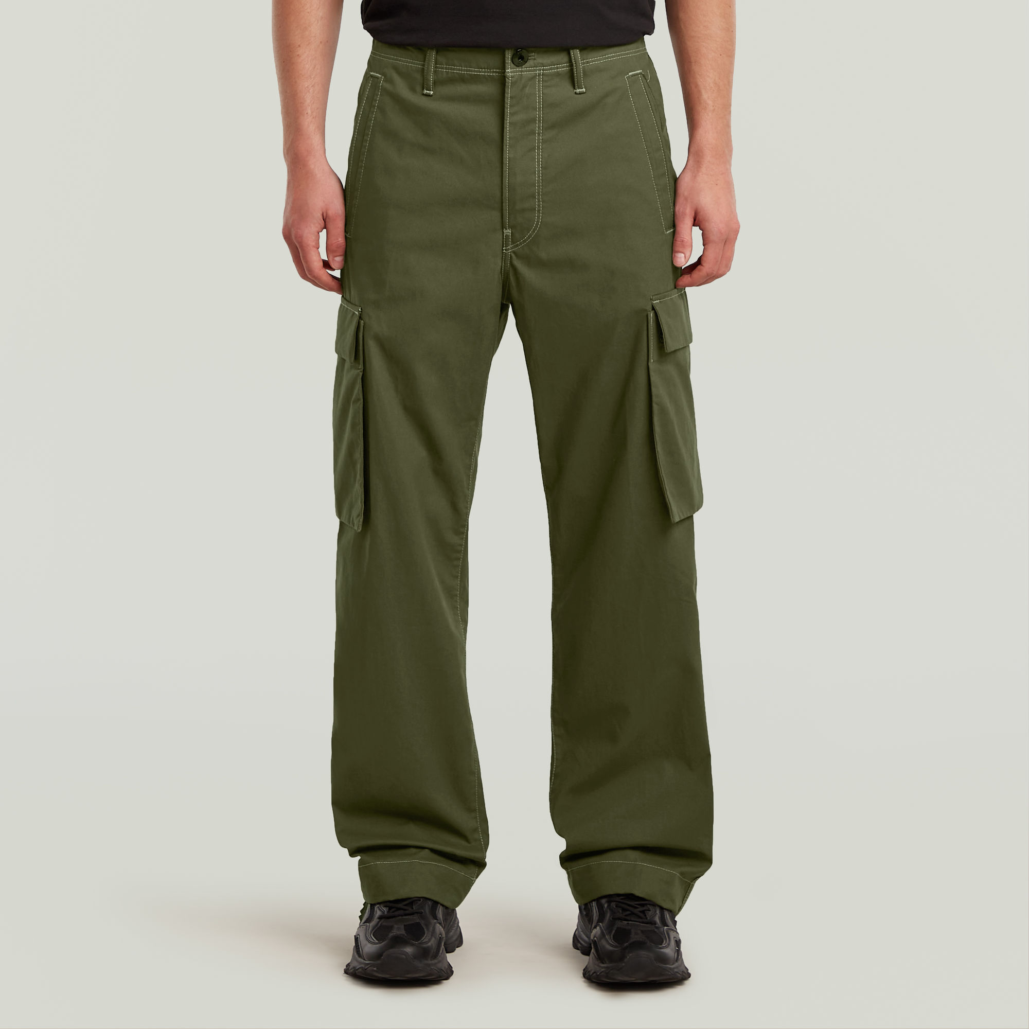 

Renato Straight Cargo Pants - Green - Men