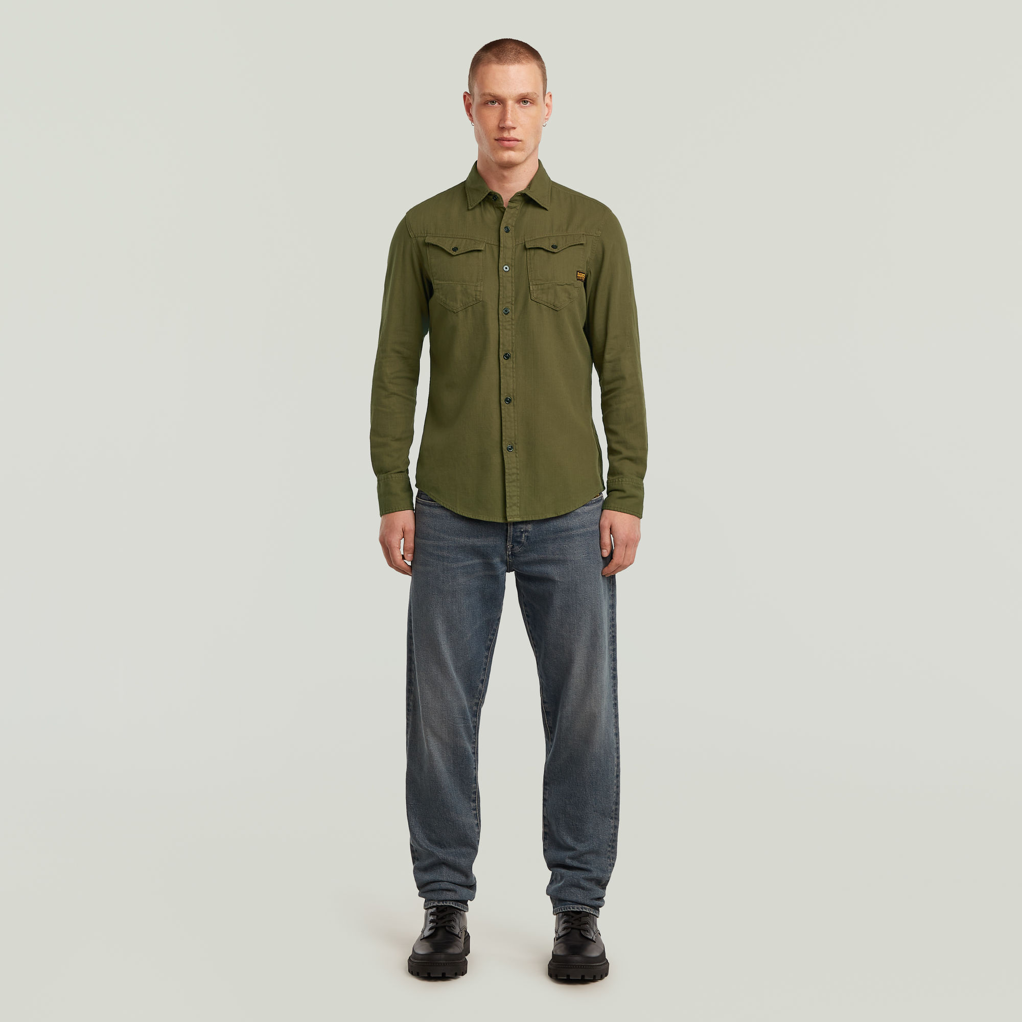 G-Star RAW Arc 3D Slim Shirt Groen Heren