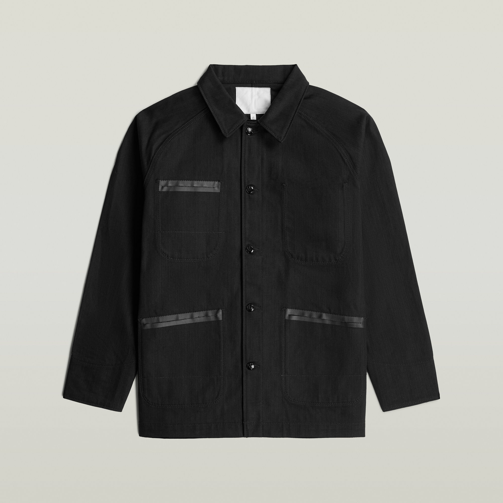 Thumbnail - MN Selvedge Jacke - Schwarz - Herren