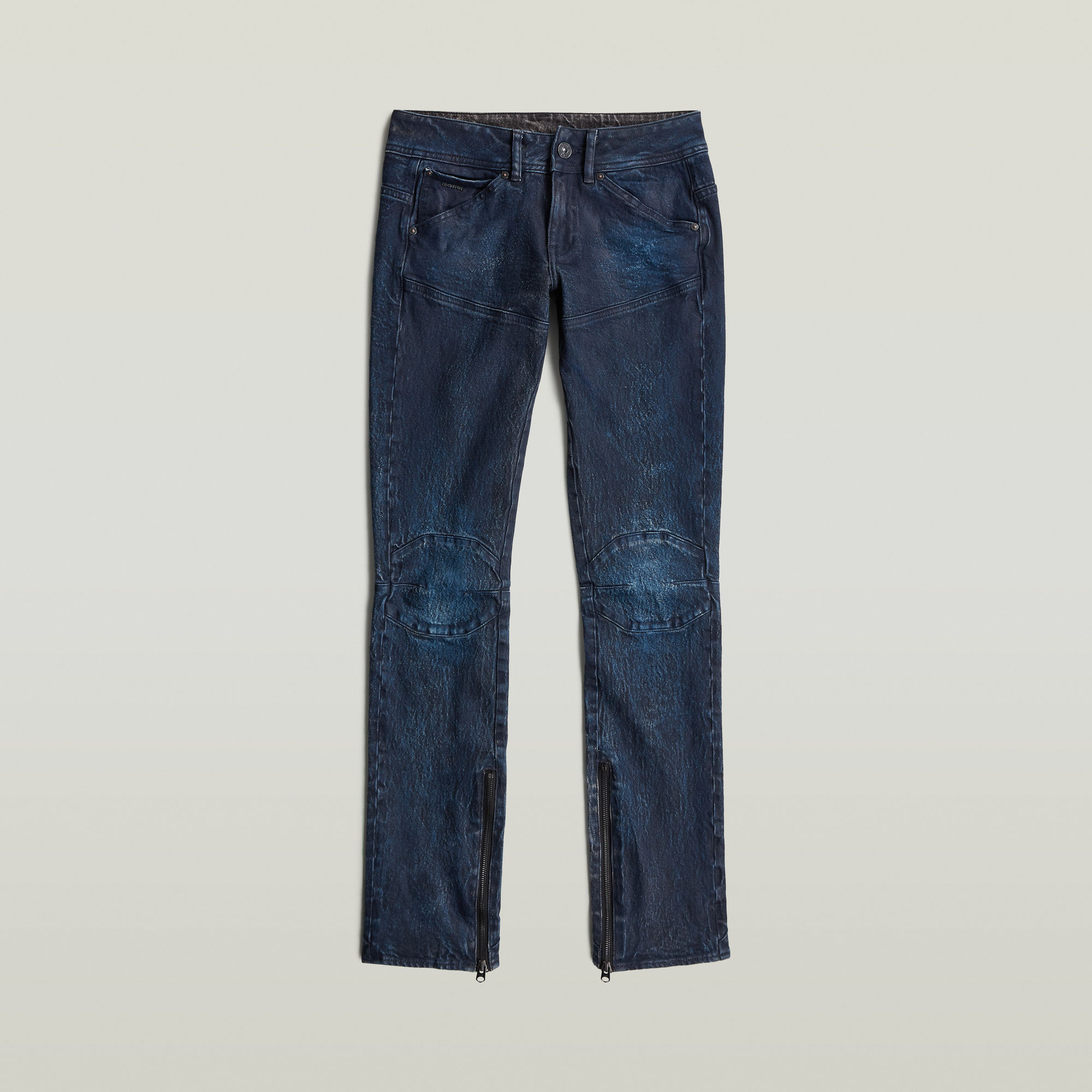 Thumbnail - Moto Slim Jeans - Dunkelblau - Damen