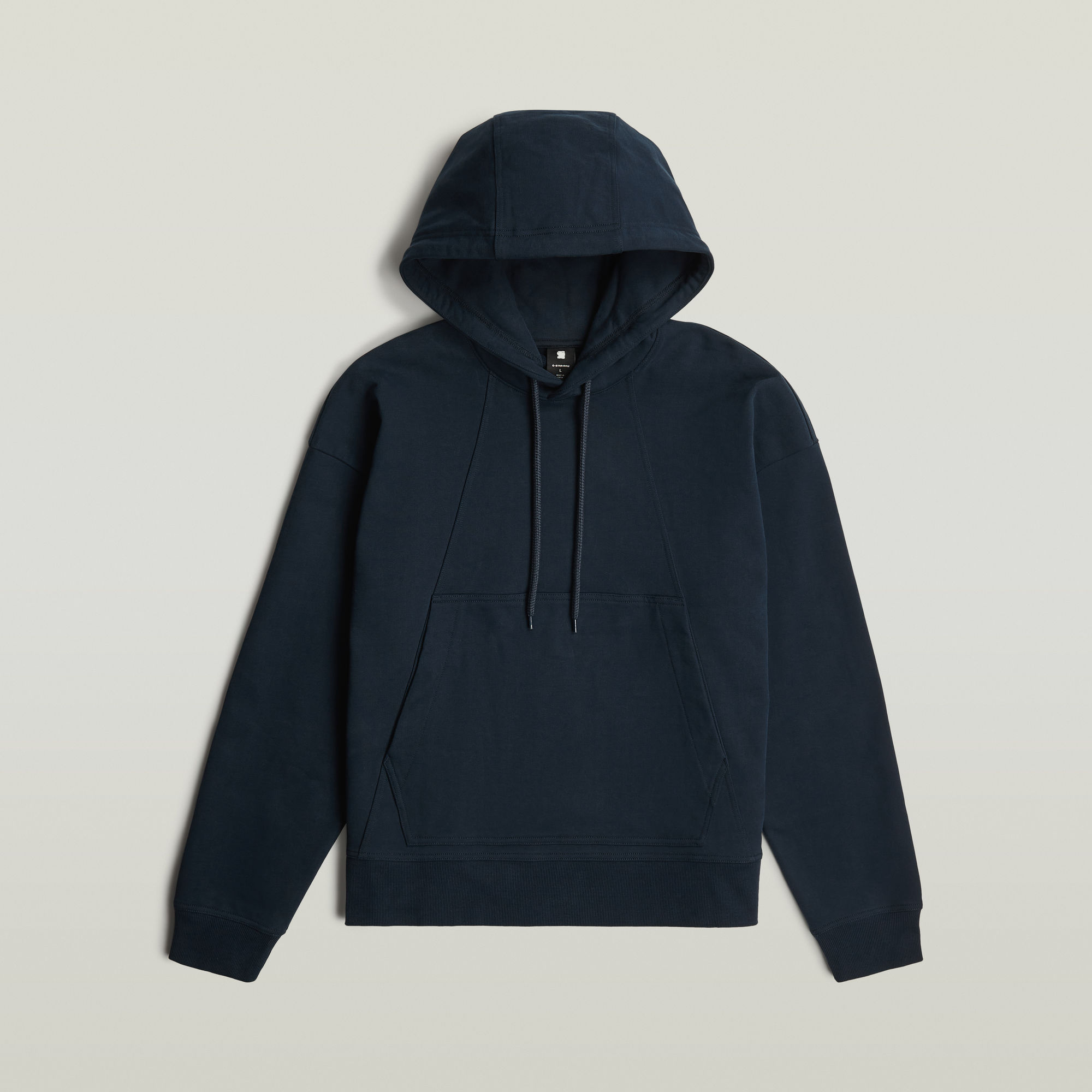 Thumbnail - A Line Loose Hoodie Sweatshirt - Dunkelblau - Herren