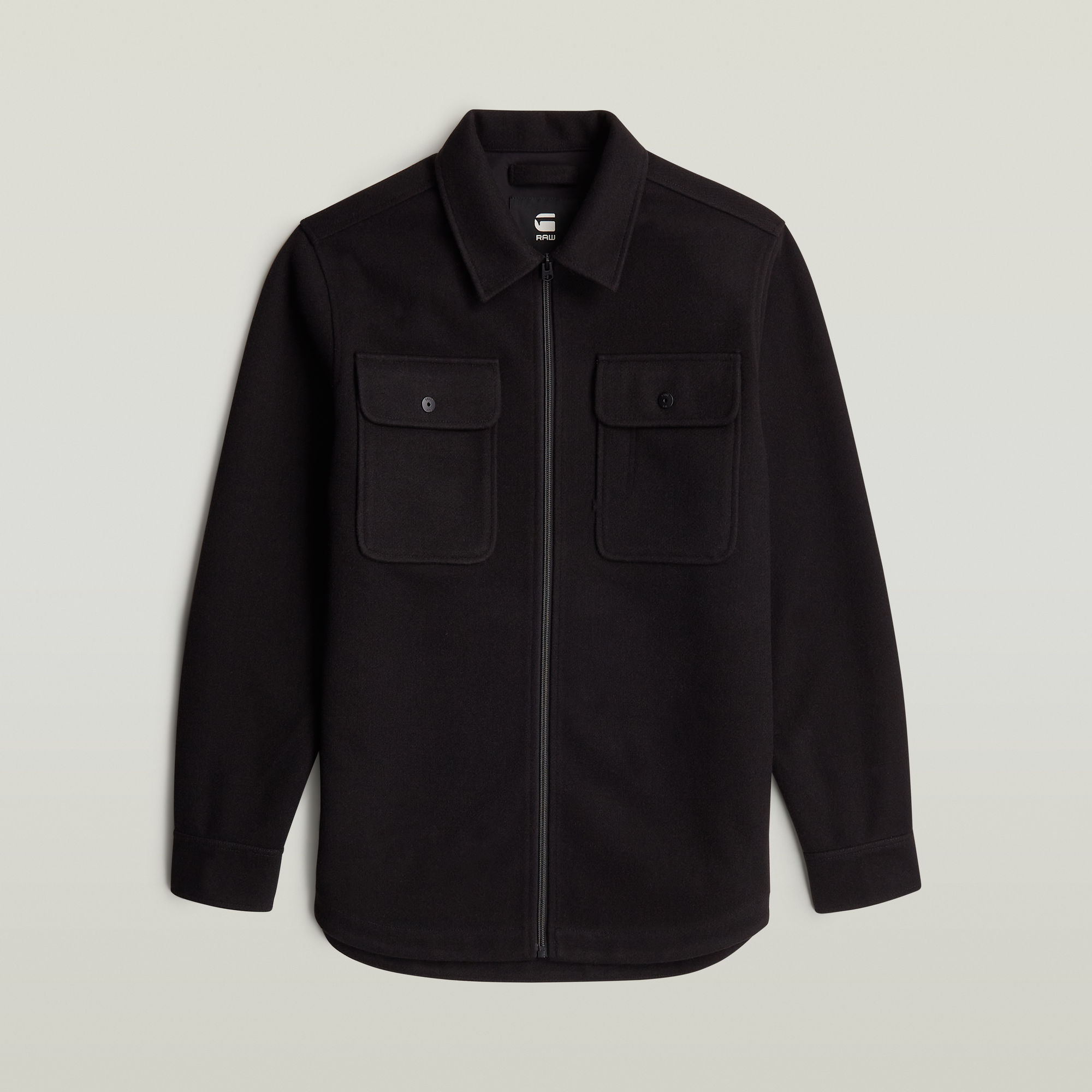 Thumbnail - GPO Zip Overshirt - Schwarz - Herren