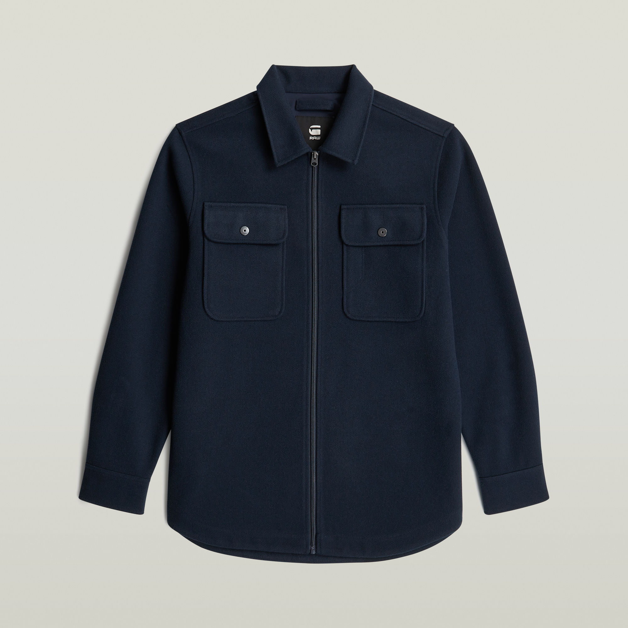 Thumbnail - GPO Zip Overshirt - Dunkelblau - Herren