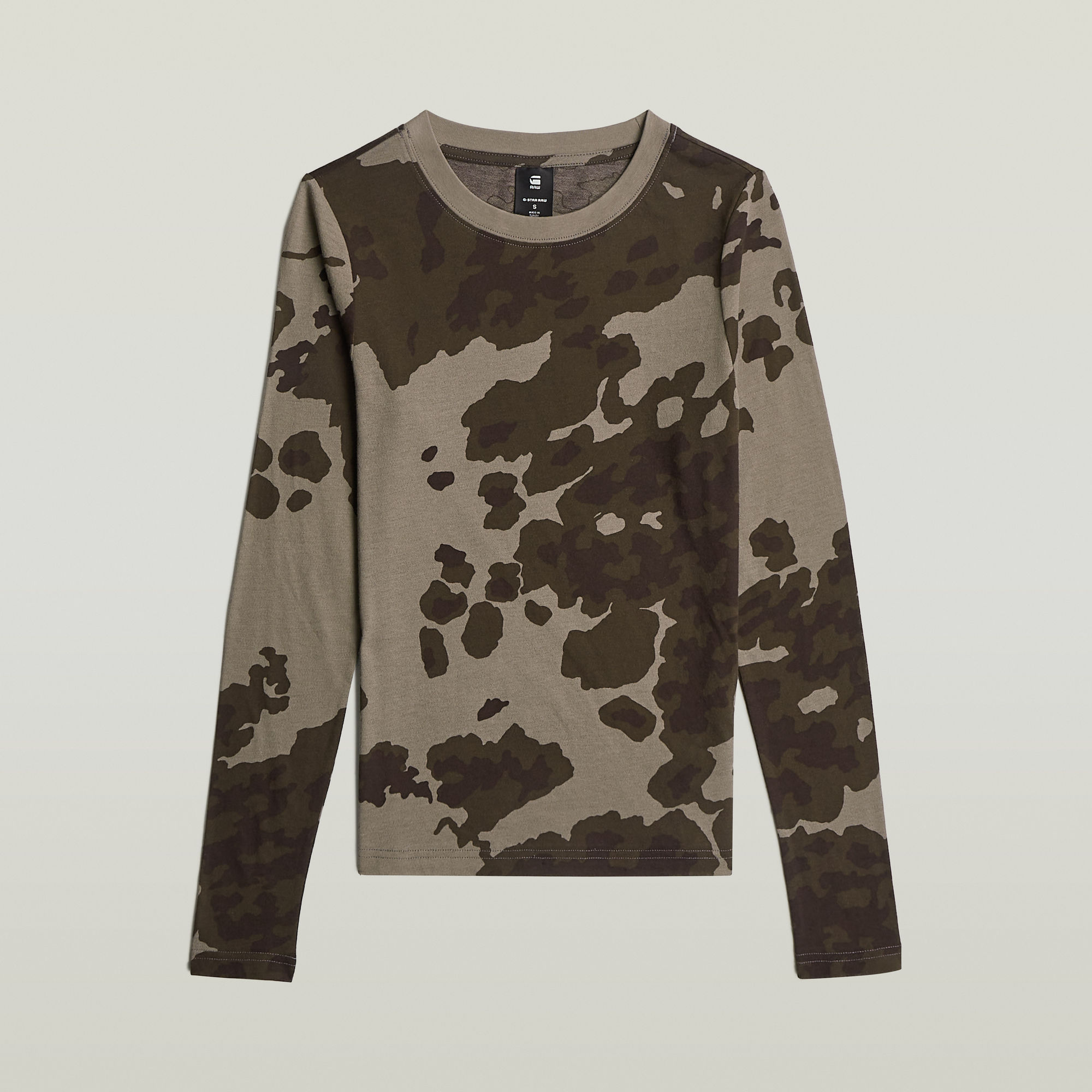 Thumbnail - Allover Slim T-Shirt - Mehrfarbig - Damen