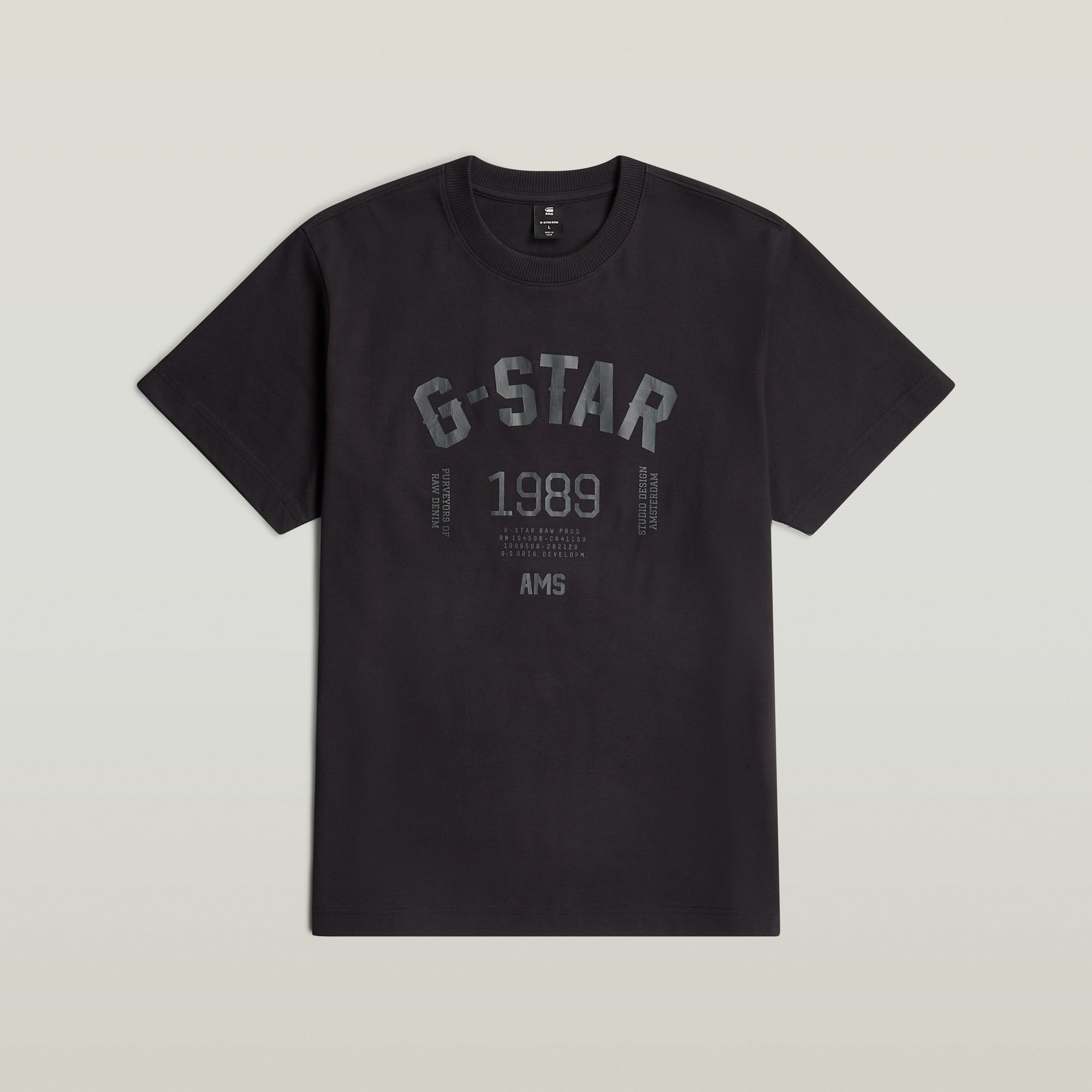 Thumbnail - 89 Back Graphic Loose T-Shirt - Schwarz - Herren