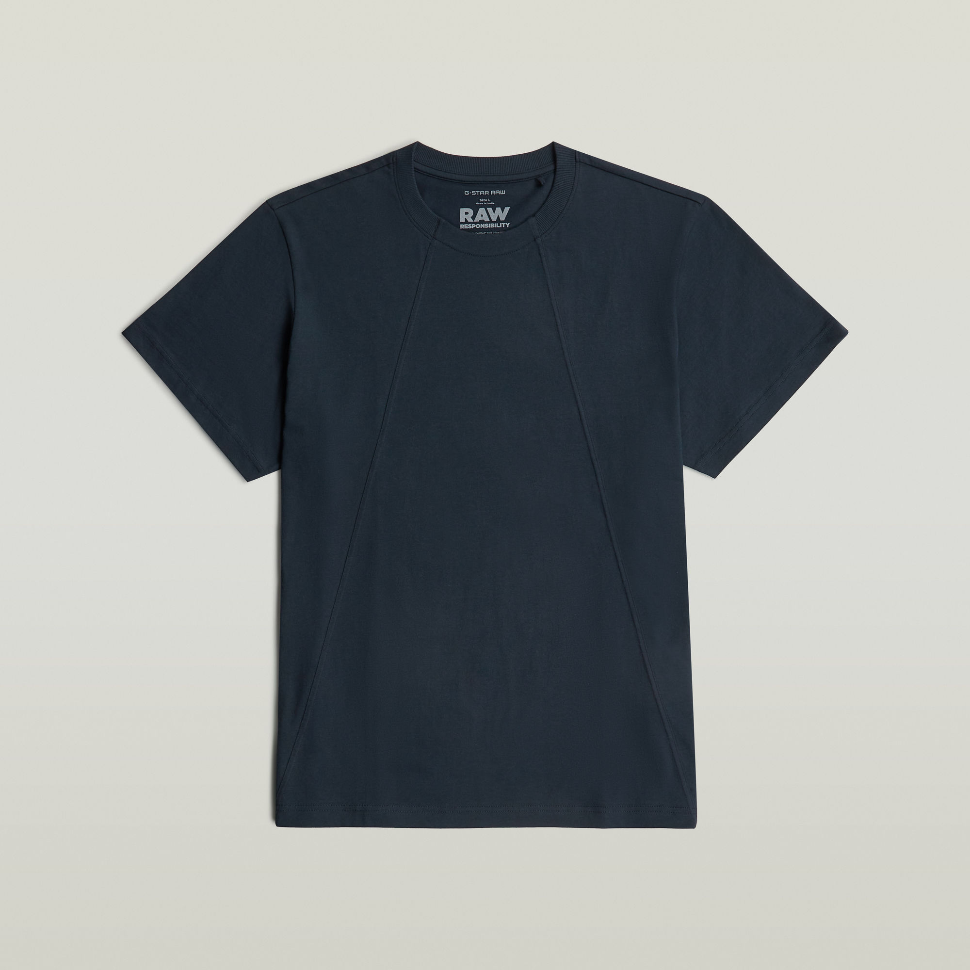Thumbnail - A Line Loose T-Shirt - Dunkelblau - Herren