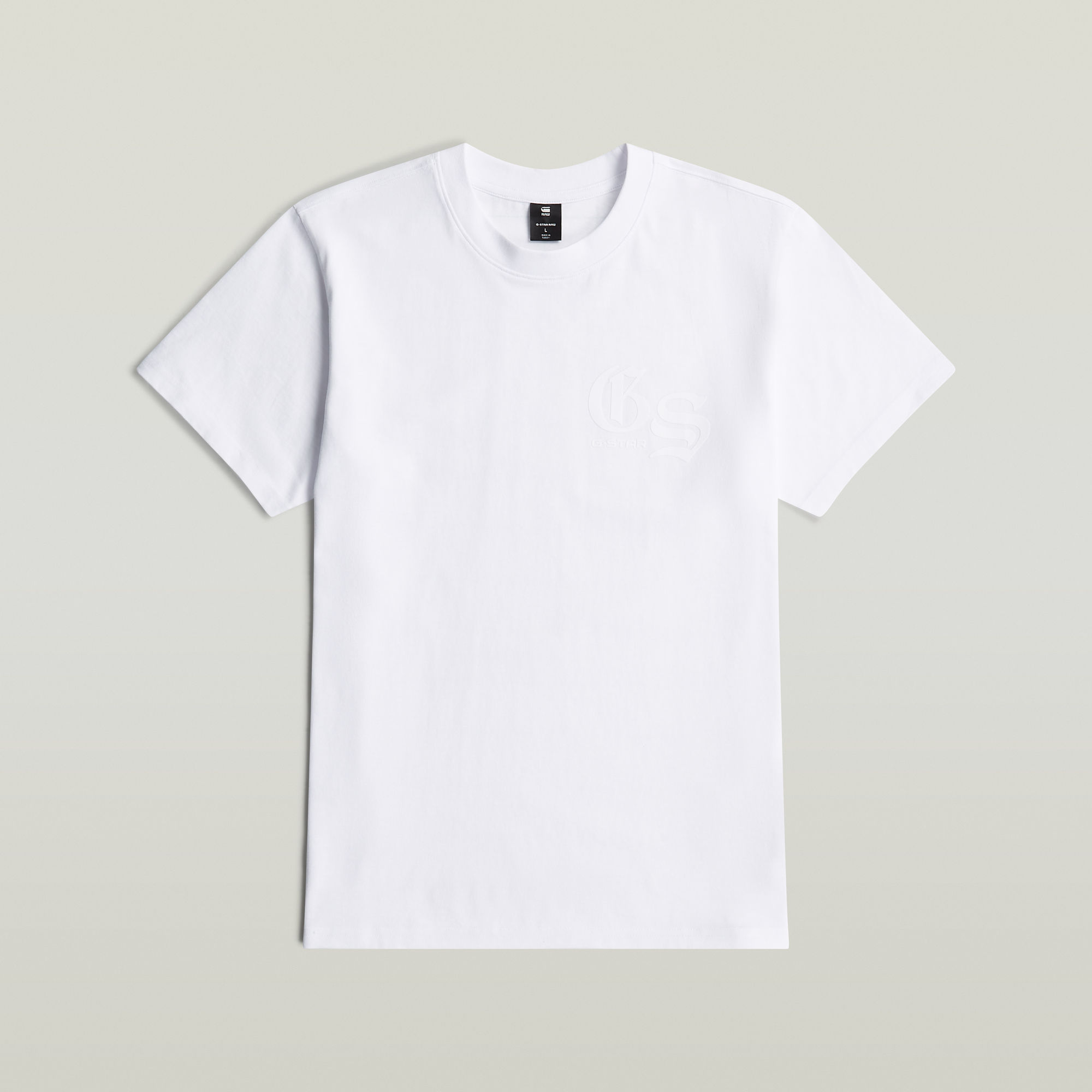 Thumbnail - Flock Back Loose T-Shirt - Weiß - Herren
