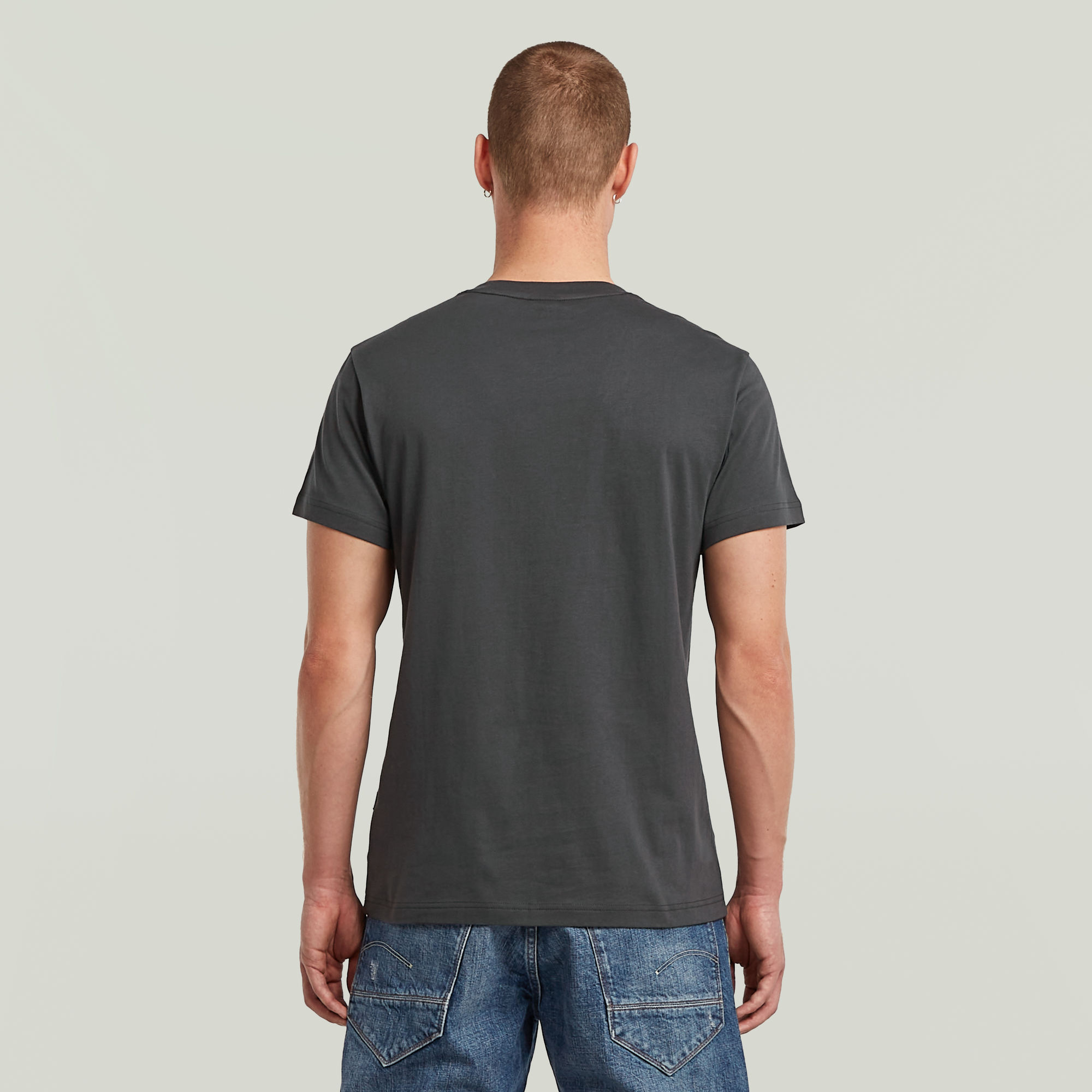 G-Star RAW G-STAR Logo T-Shirt Grijs Heren