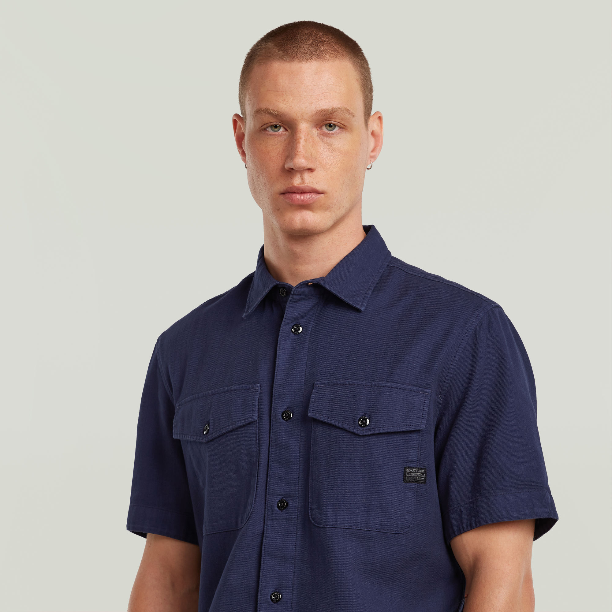 G-Star RAW Marine Slim Shirt Donkerblauw Heren