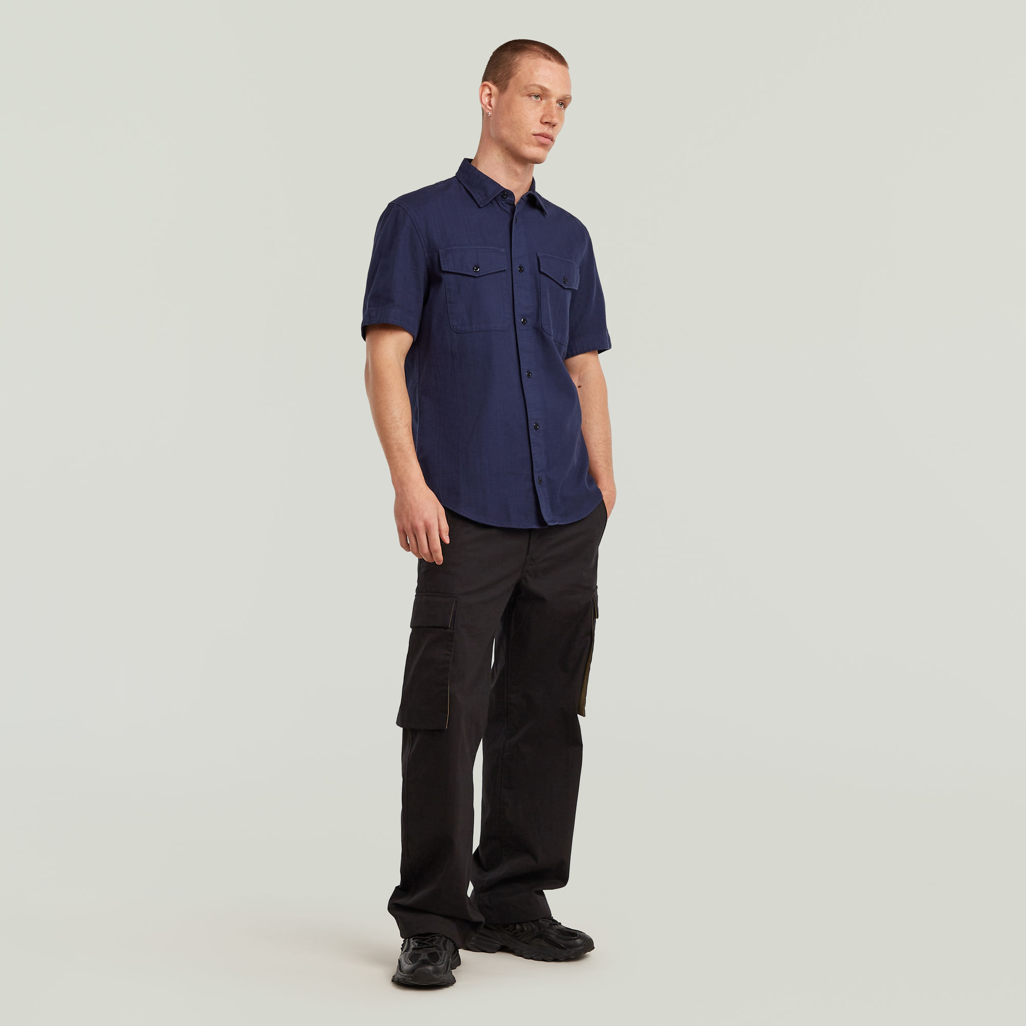 G-Star RAW Marine Slim Shirt Donkerblauw Heren