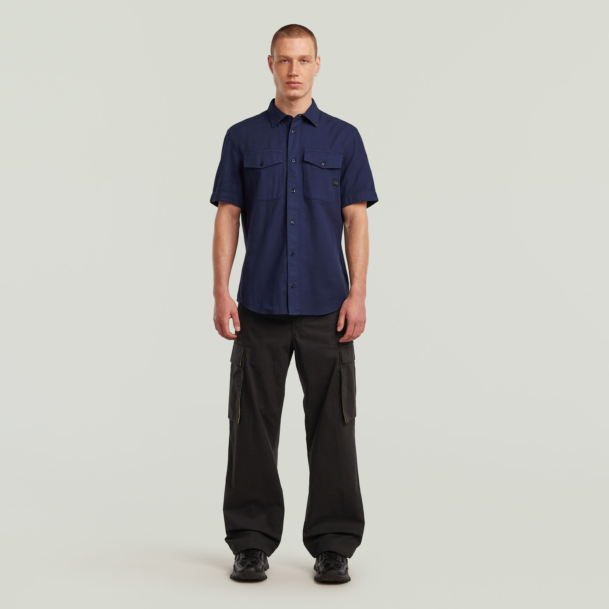 G-Star RAW Marine Slim Shirt Donkerblauw Heren