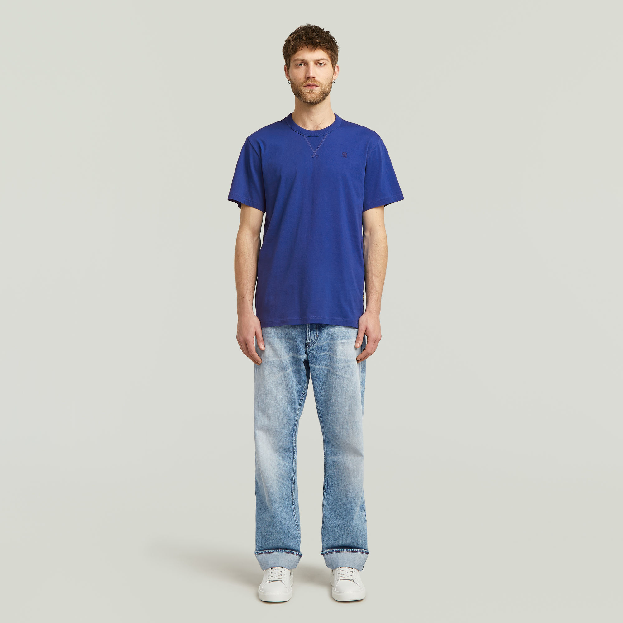 G-Star RAW Nifous T-shirt Midden blauw Heren