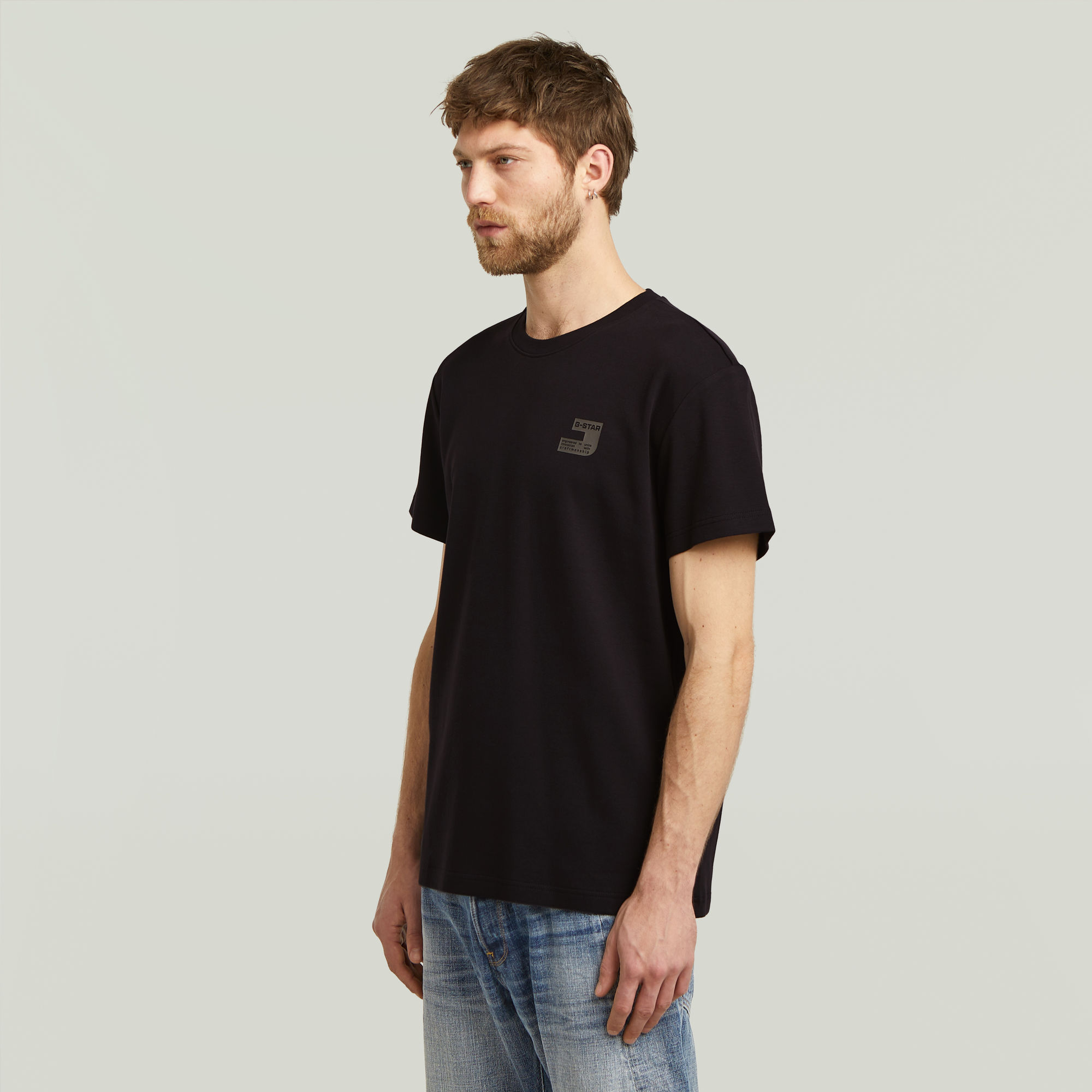 G-Star RAW Chest Logo T-shirt Zwart Heren