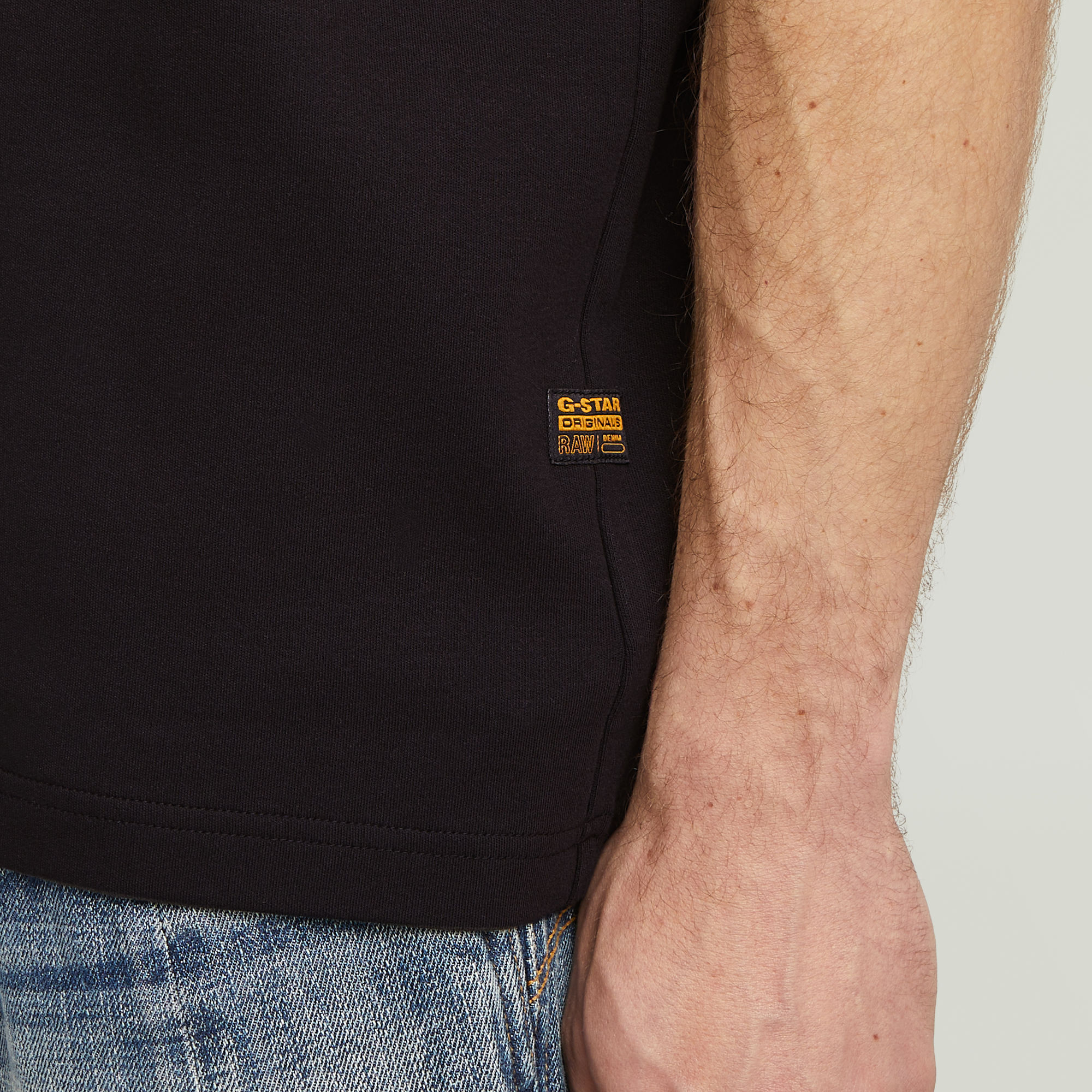 G-Star RAW Chest Logo T-shirt Zwart Heren