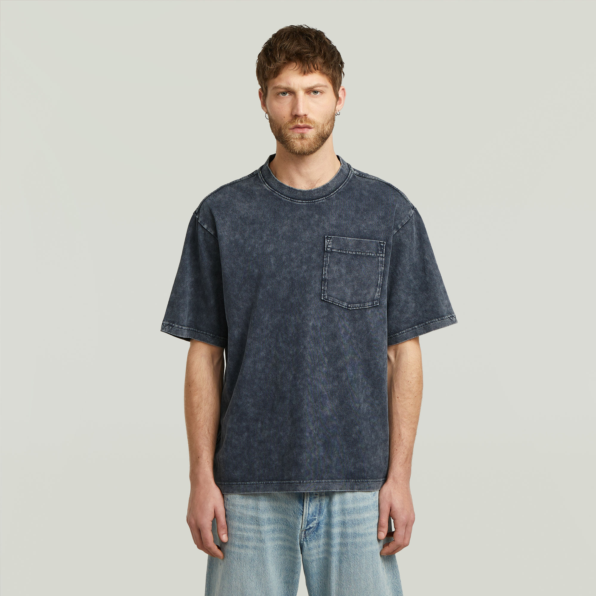 G-Star RAW Washed Pocket T-shirt - Donkerblauw - Heren