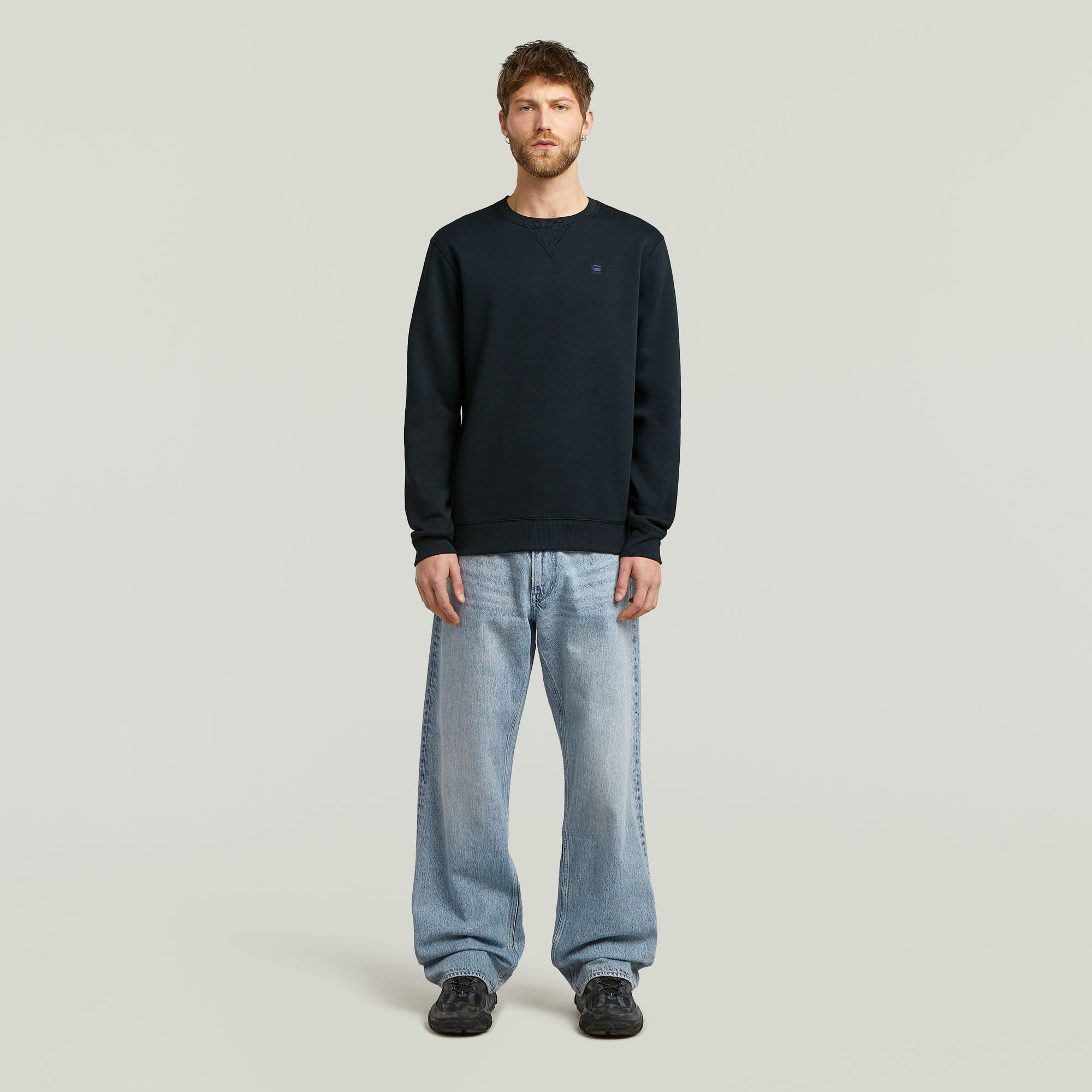Thumbnail - Premium Core Sweatshirt - Dunkelblau - Herren