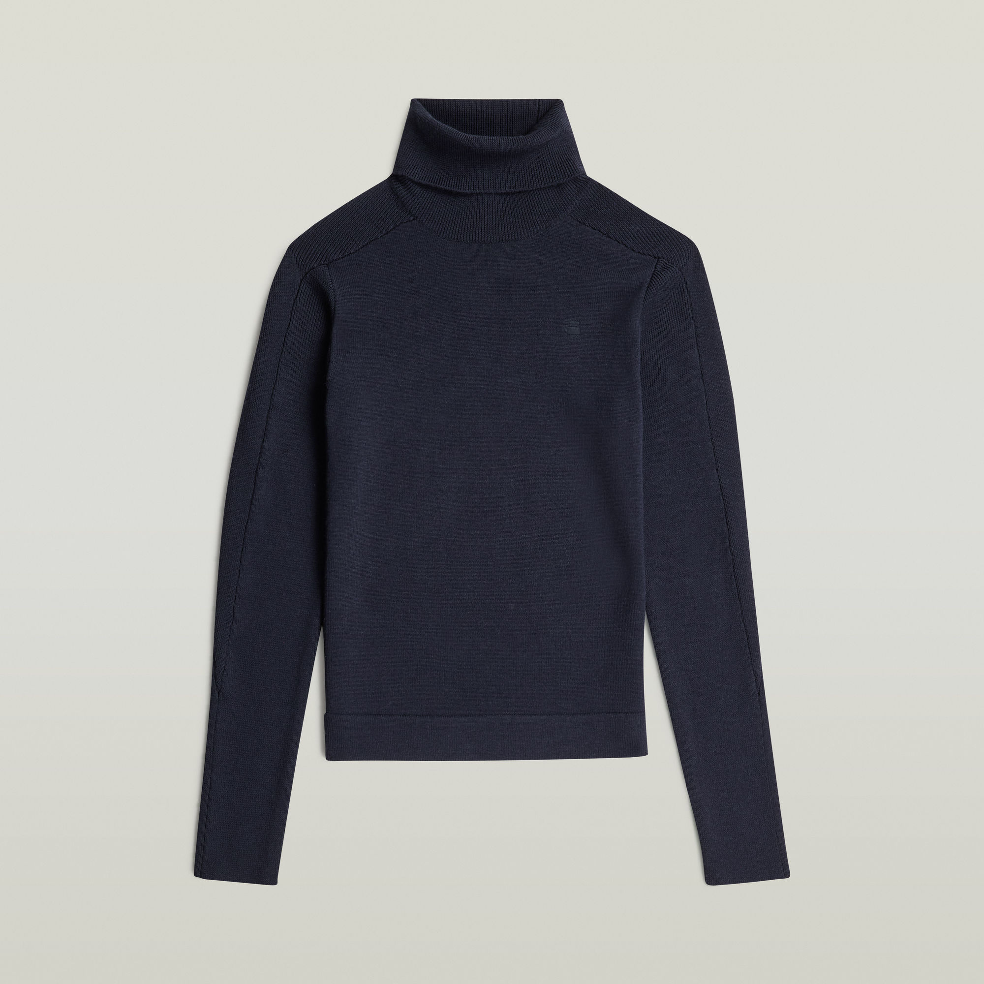 Thumbnail - Core Turtle Slim Knit - Dunkelblau - Damen