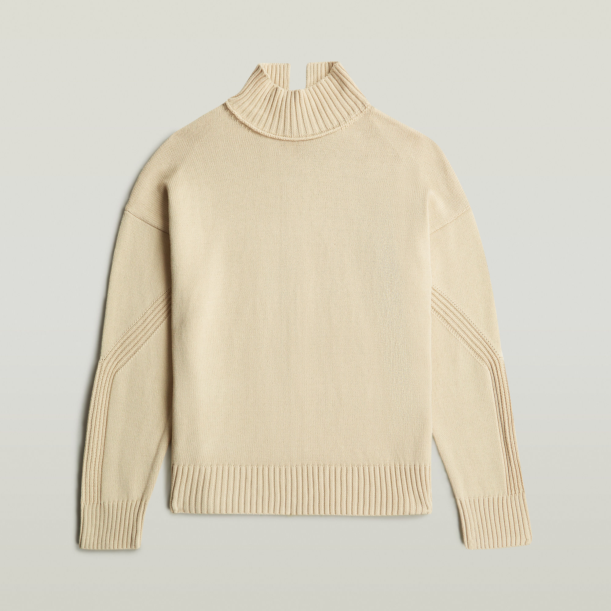 Thumbnail - Milano High Neck Knit - Weiß - Damen