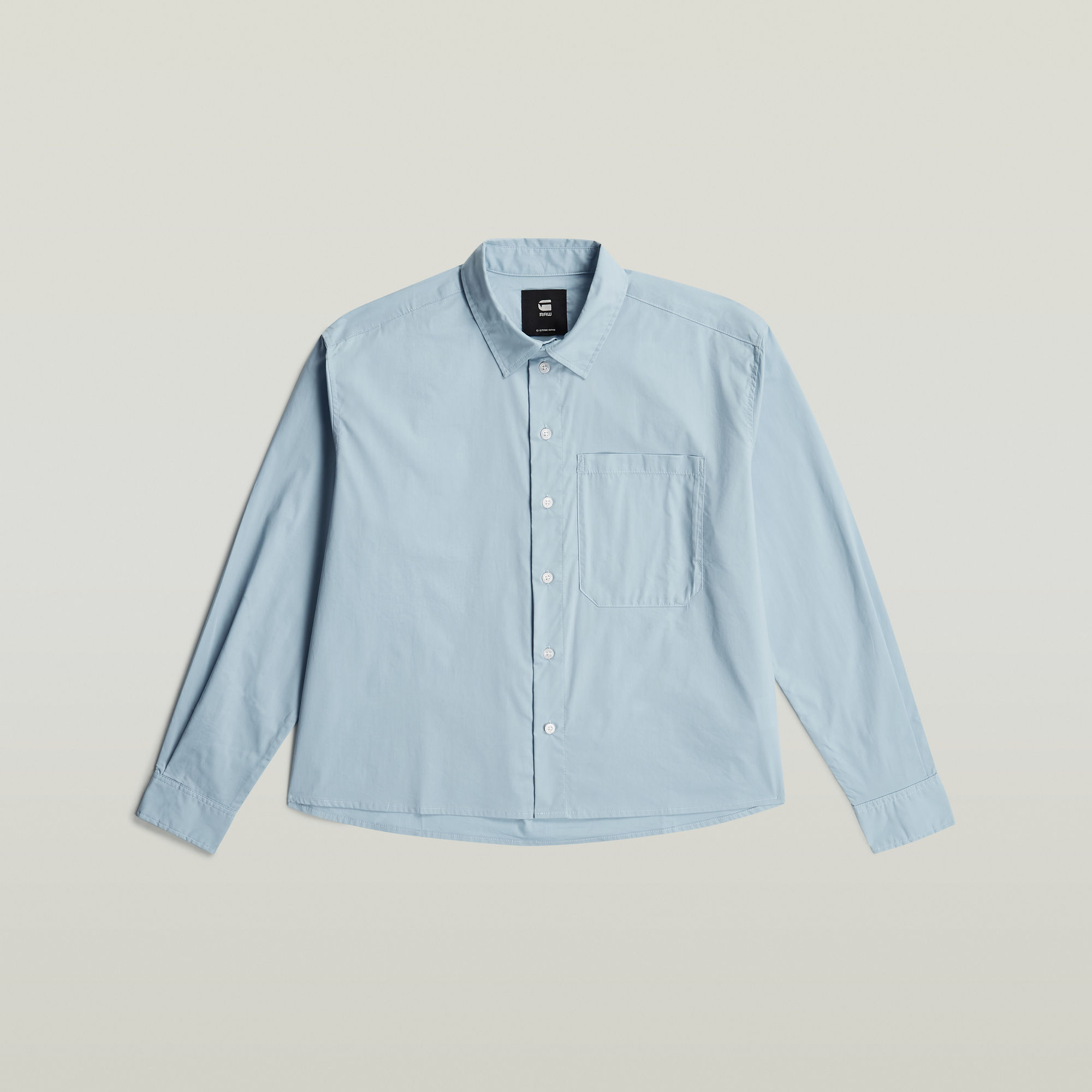 G-Star RAW One Pocket Regular Shirt Lichtblauw Dames