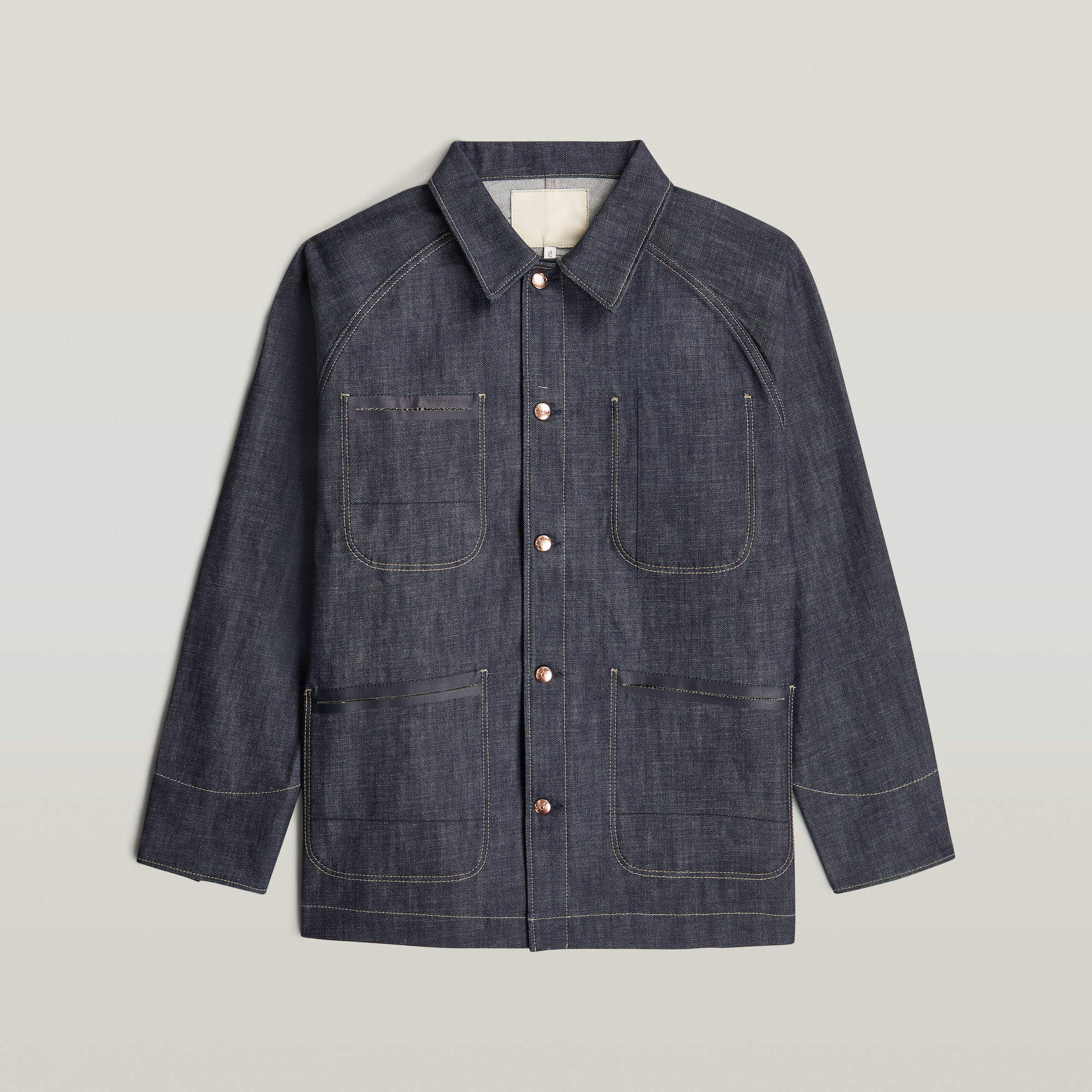 Thumbnail - MN Selvedge Jacke - Dunkelblau - Herren