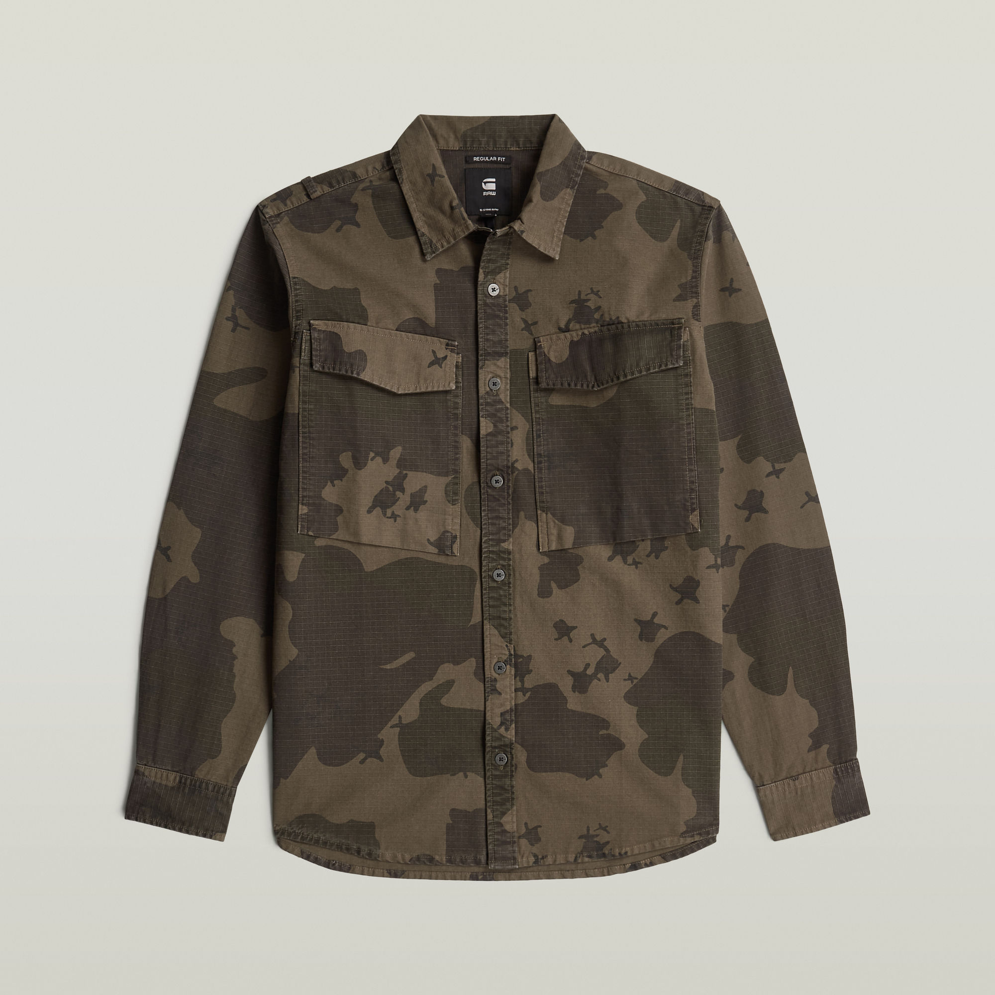 Thumbnail - Cargo Pocket Regular Shirt - Mehrfarbig - Herren