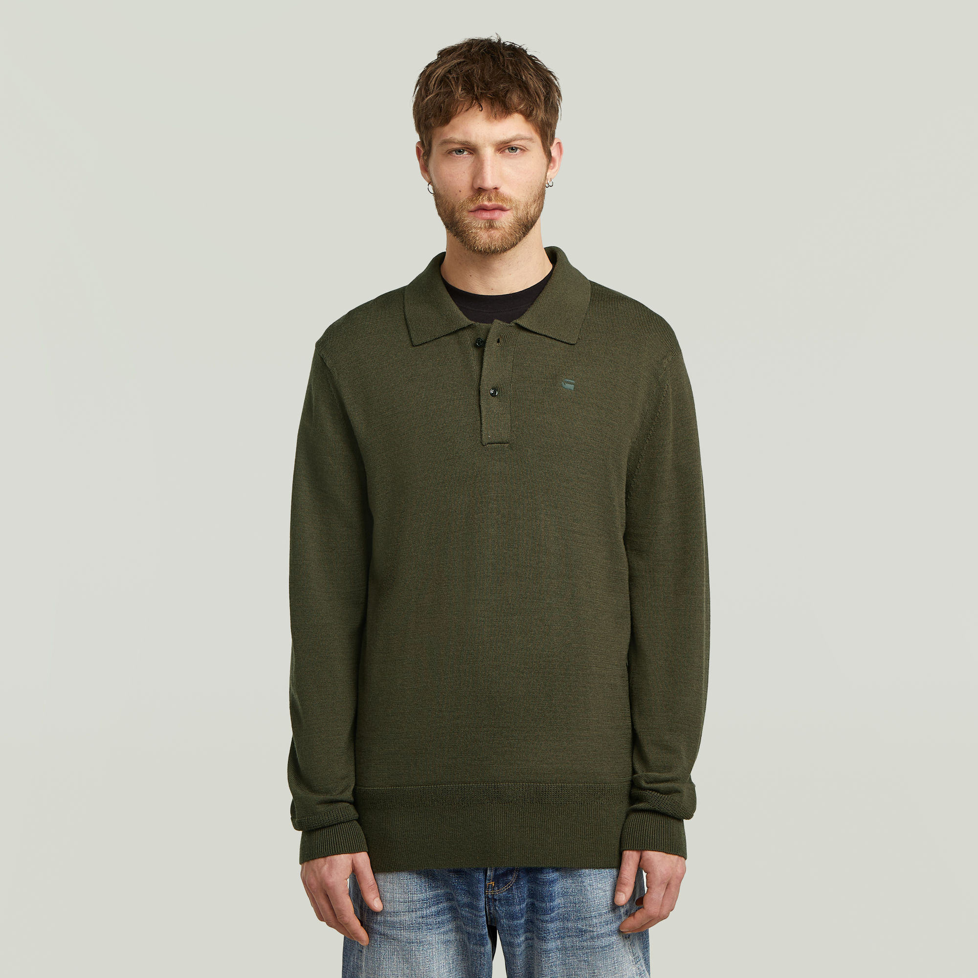 

Premium Core Dunda Polo Knit - Grey - Men