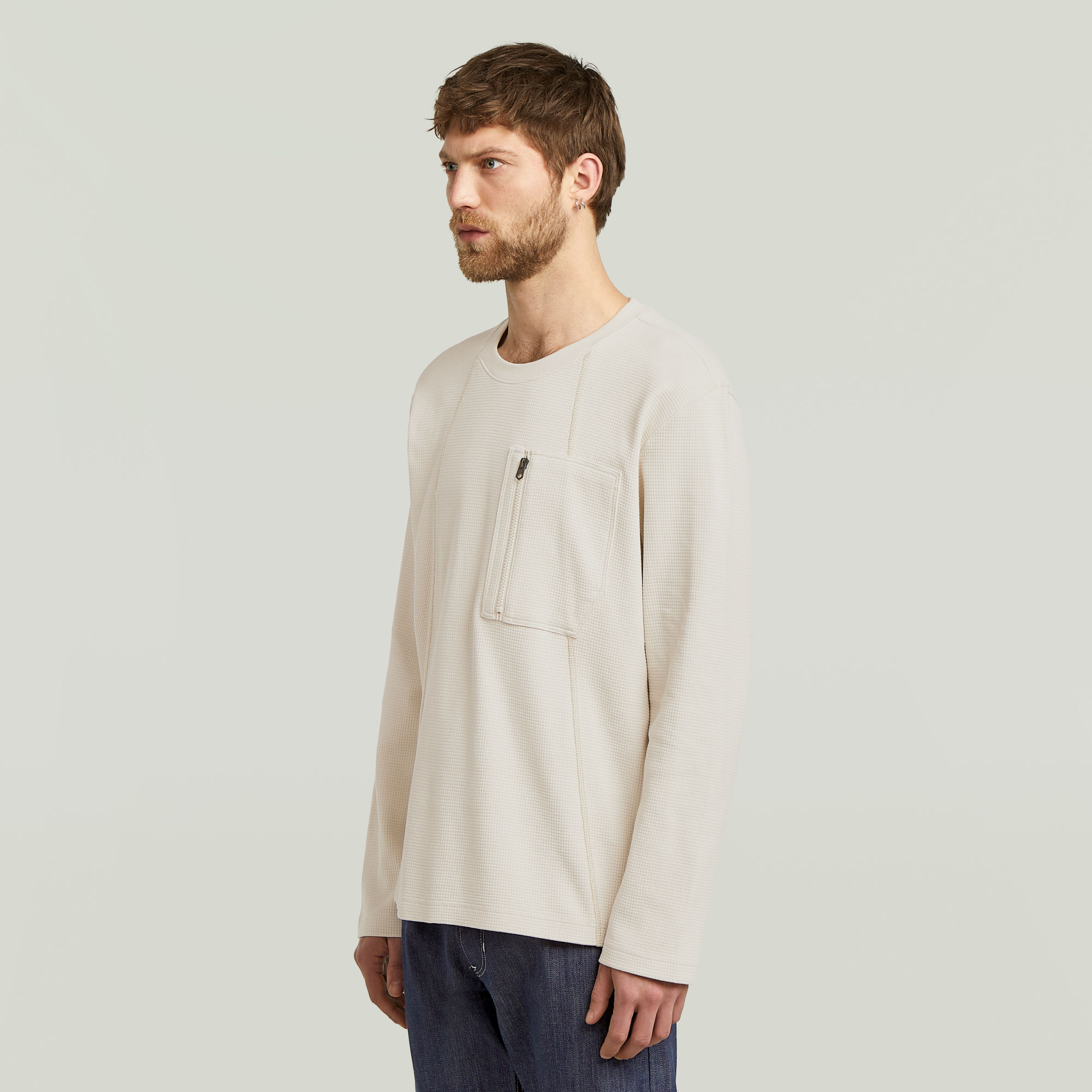 G-Star RAW Tweeter A-Line Pocket T-shirt Wit Heren