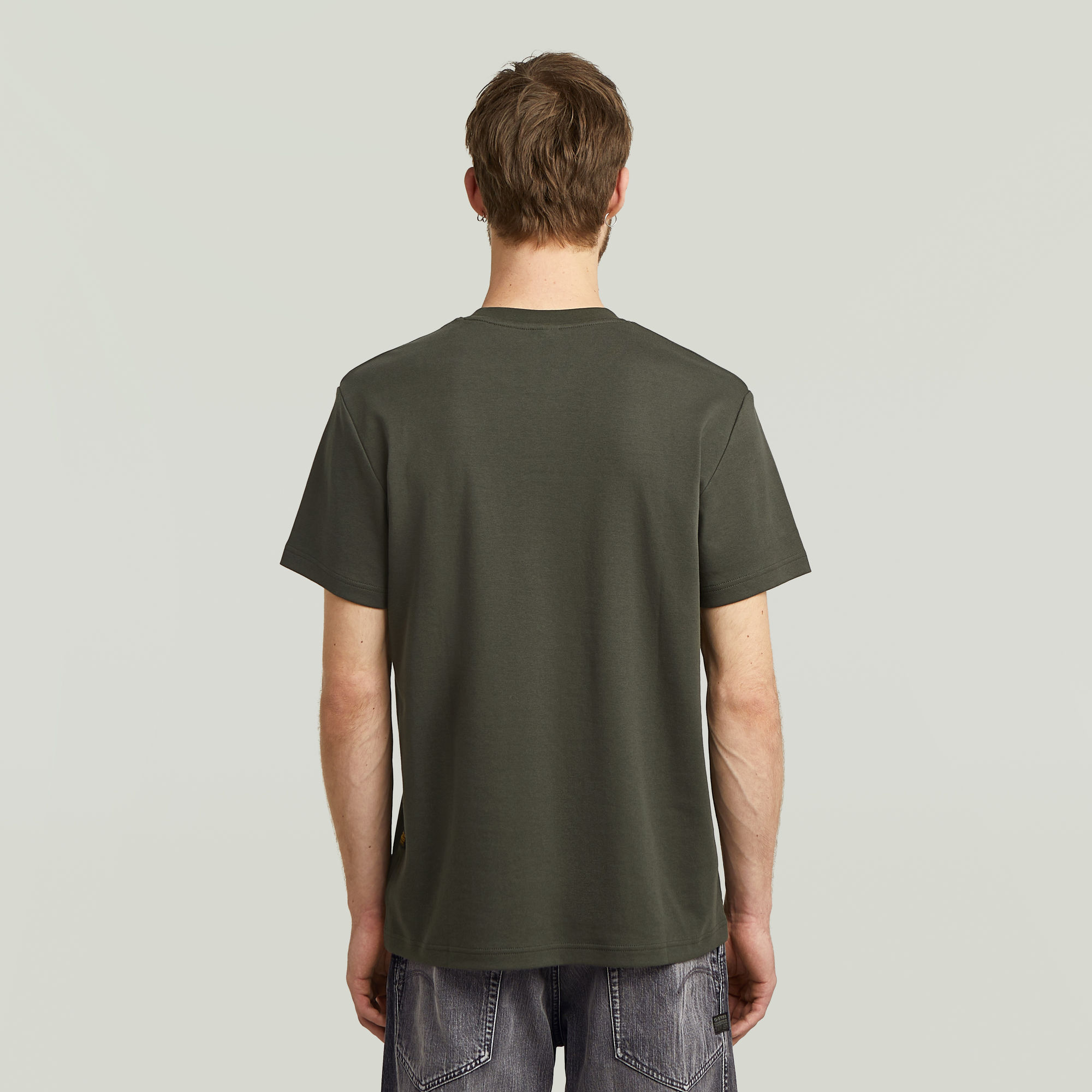 G-Star RAW Script T-shirt Grijs Heren