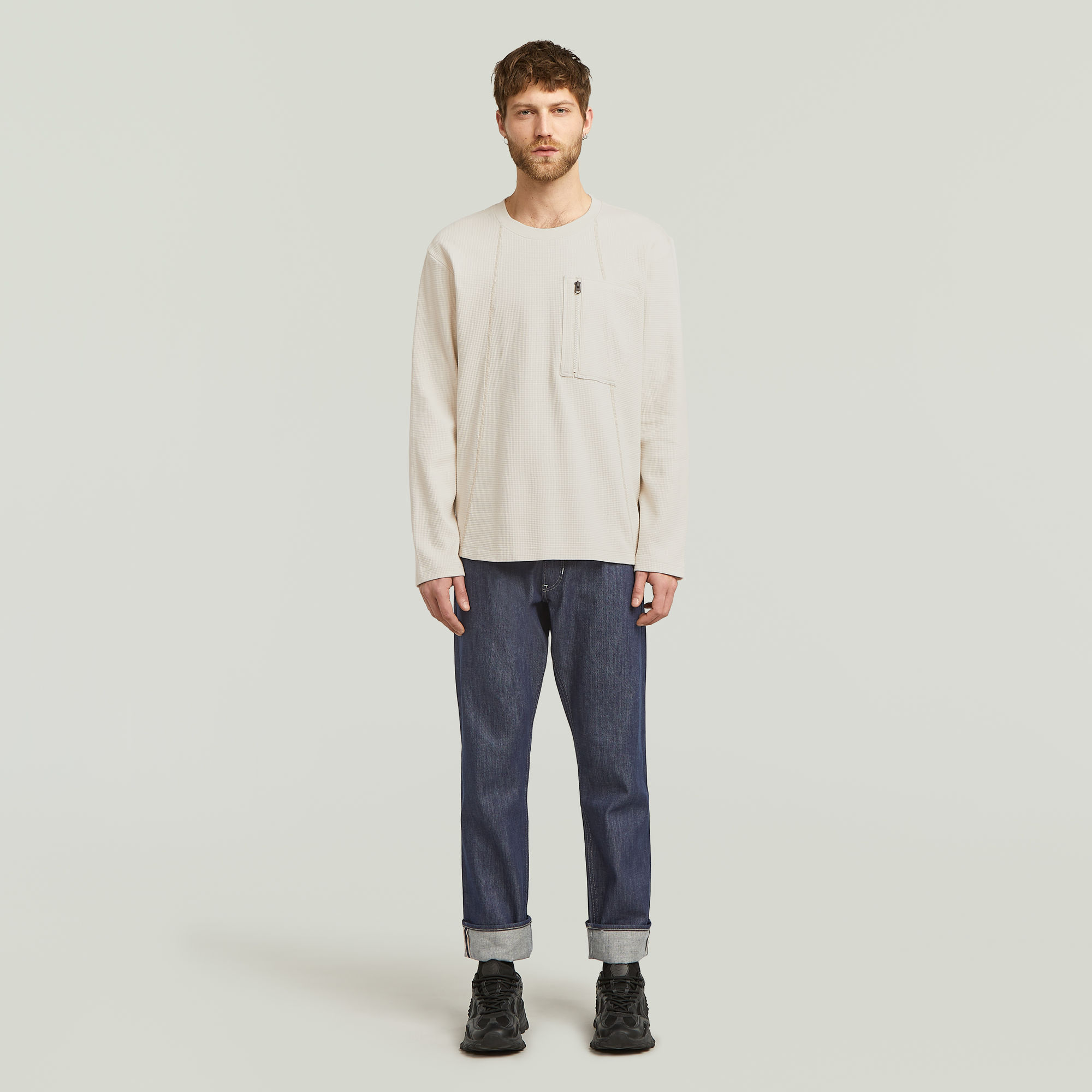 G-Star RAW Tweeter A-Line Pocket T-shirt Wit Heren
