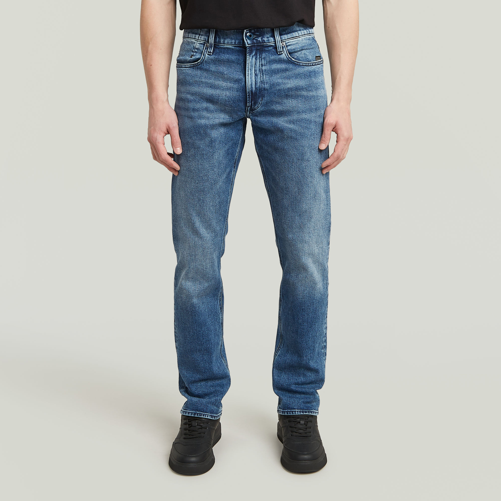 

Mosa Straight Jeans - Midden blauw - Heren