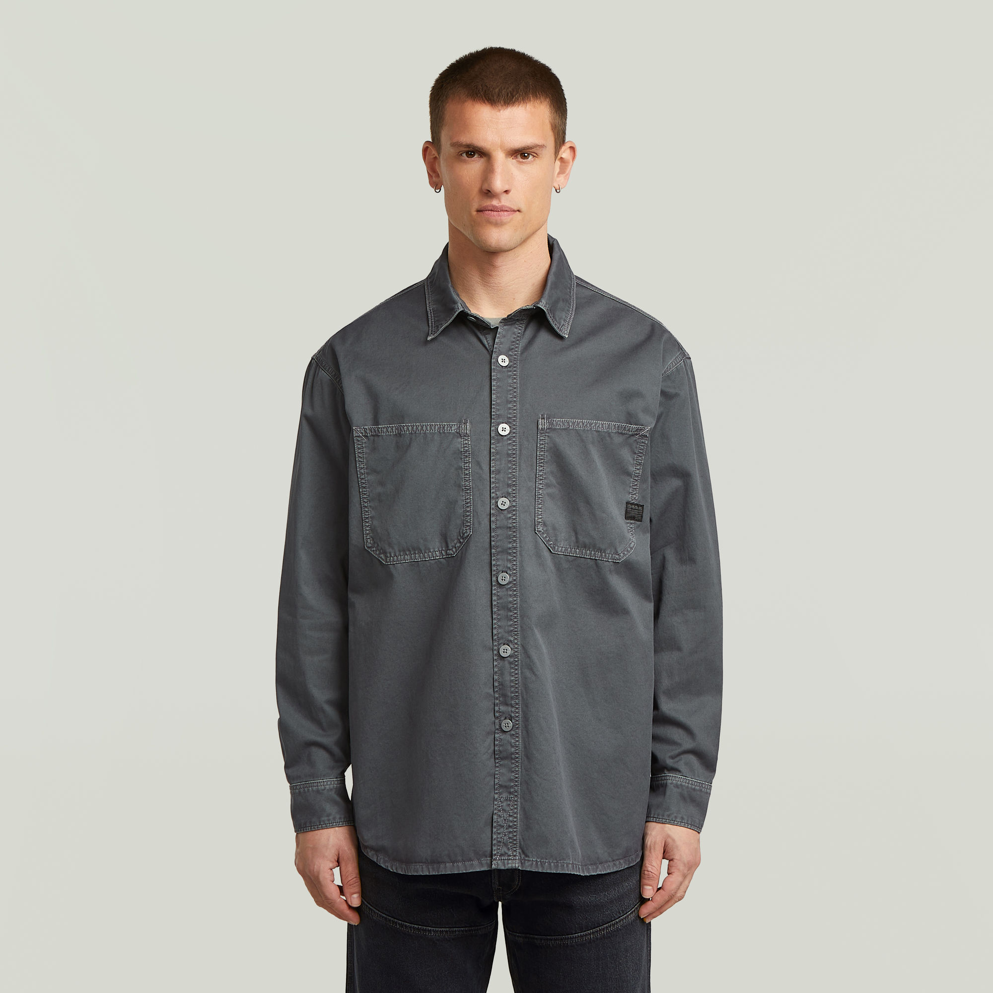 

Relaxed 2-Pocket Shirt - india ink/folkstone gray double dye gd - Men