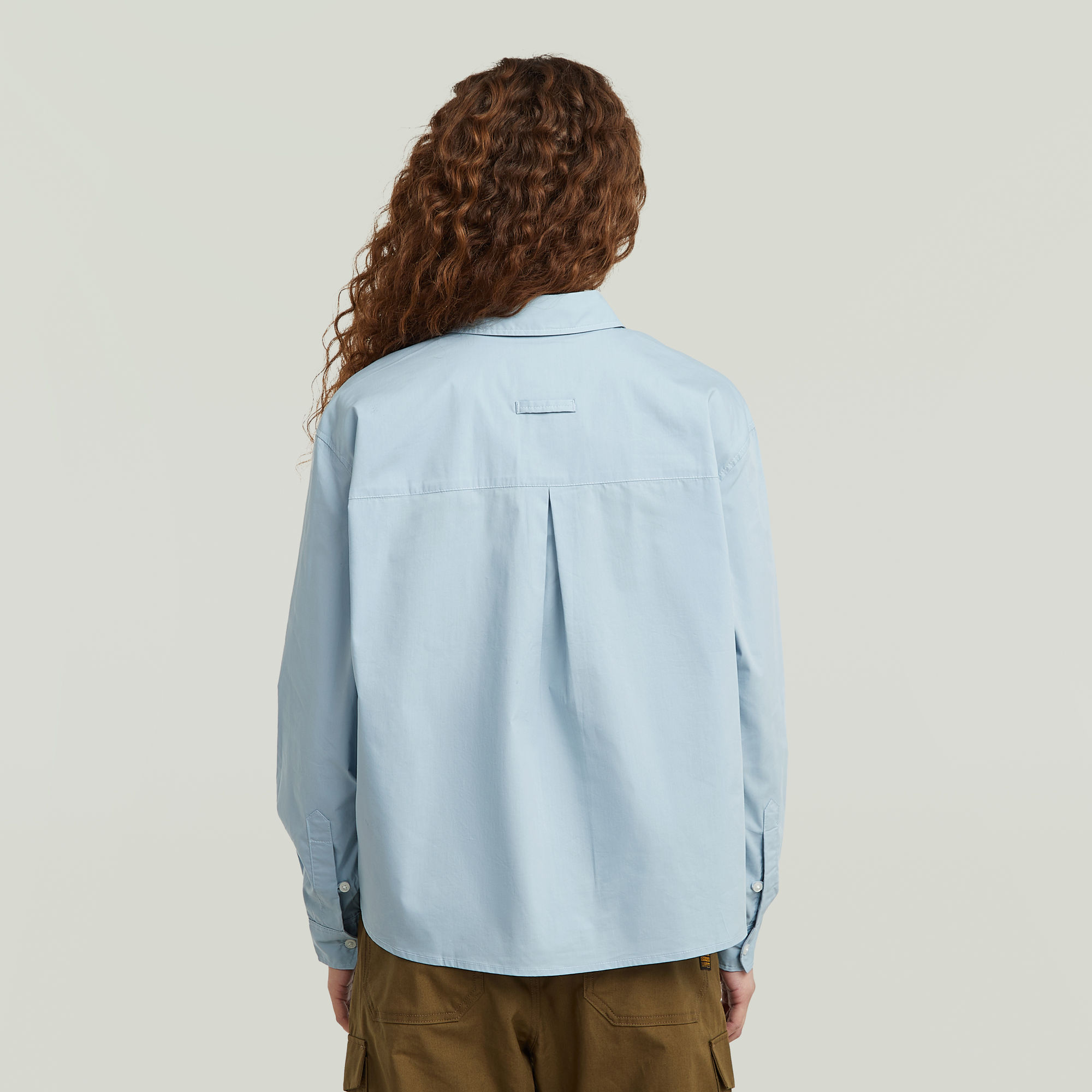 G-Star RAW One Pocket Regular Shirt Lichtblauw Dames