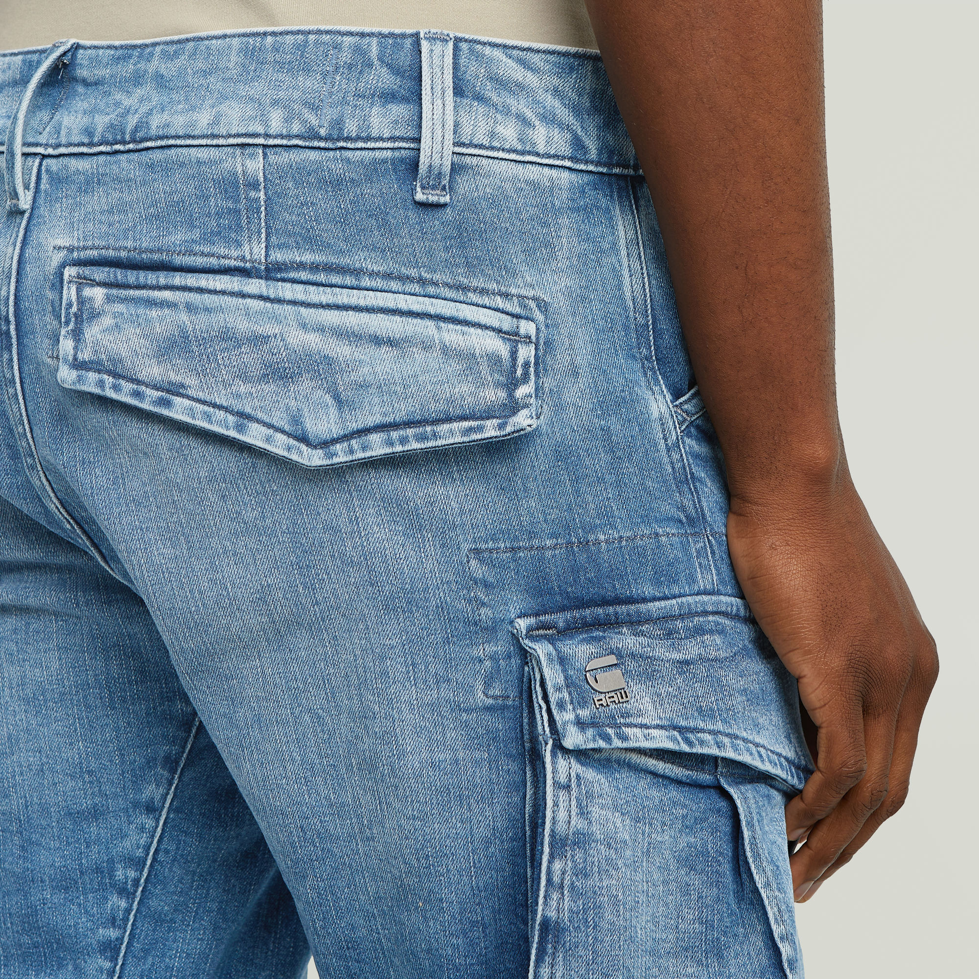 G-Star RAW Rovic Zip 3D Regular Tapered Denim Midden blauw Heren