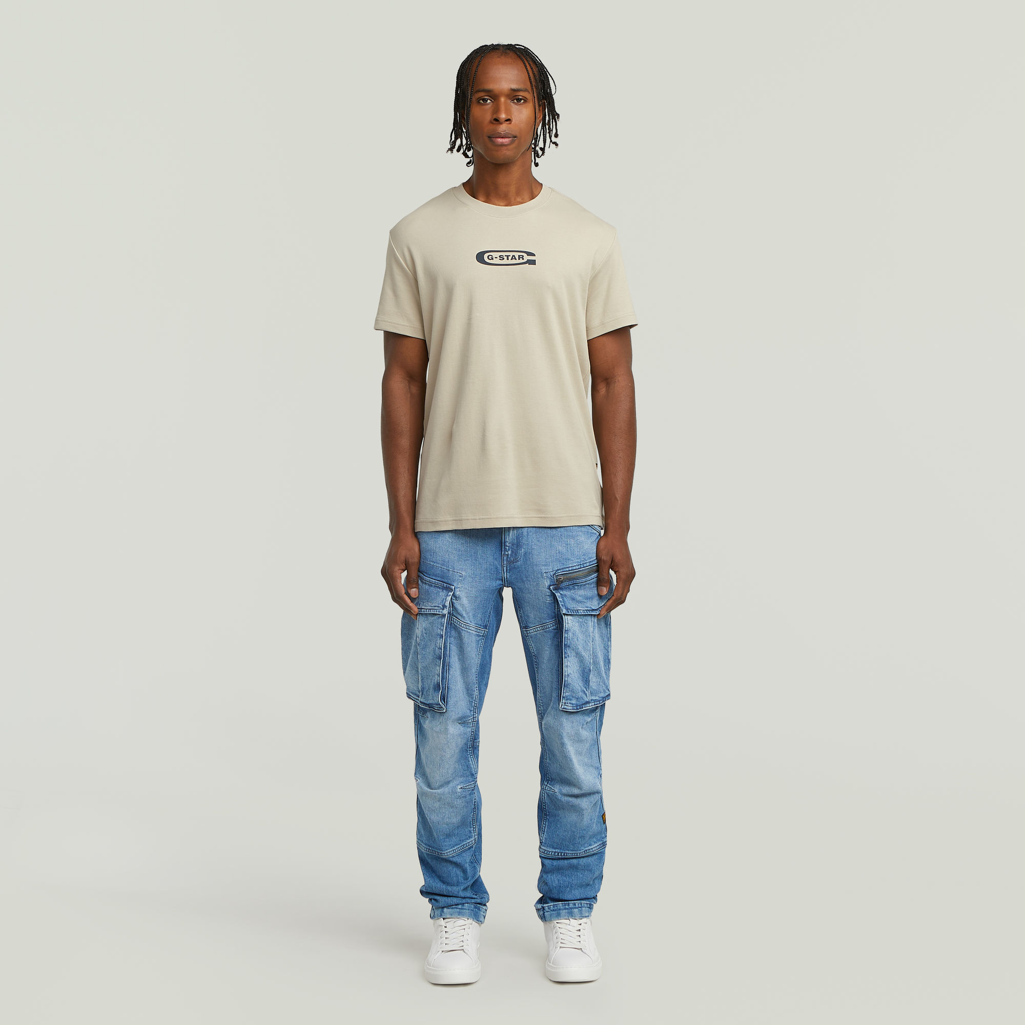G-Star RAW Rovic Zip 3D Regular Tapered Denim Midden blauw Heren