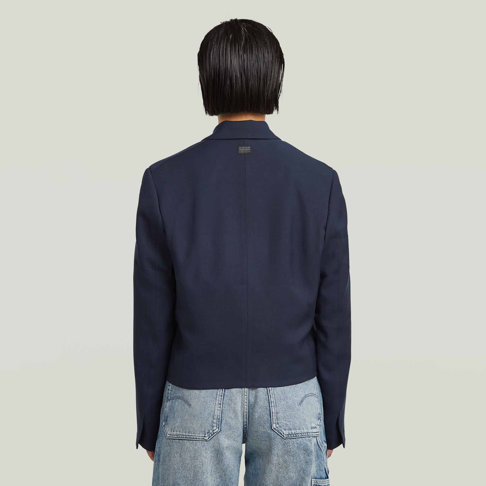 G-Star RAW Short Blazer Donkerblauw Dames