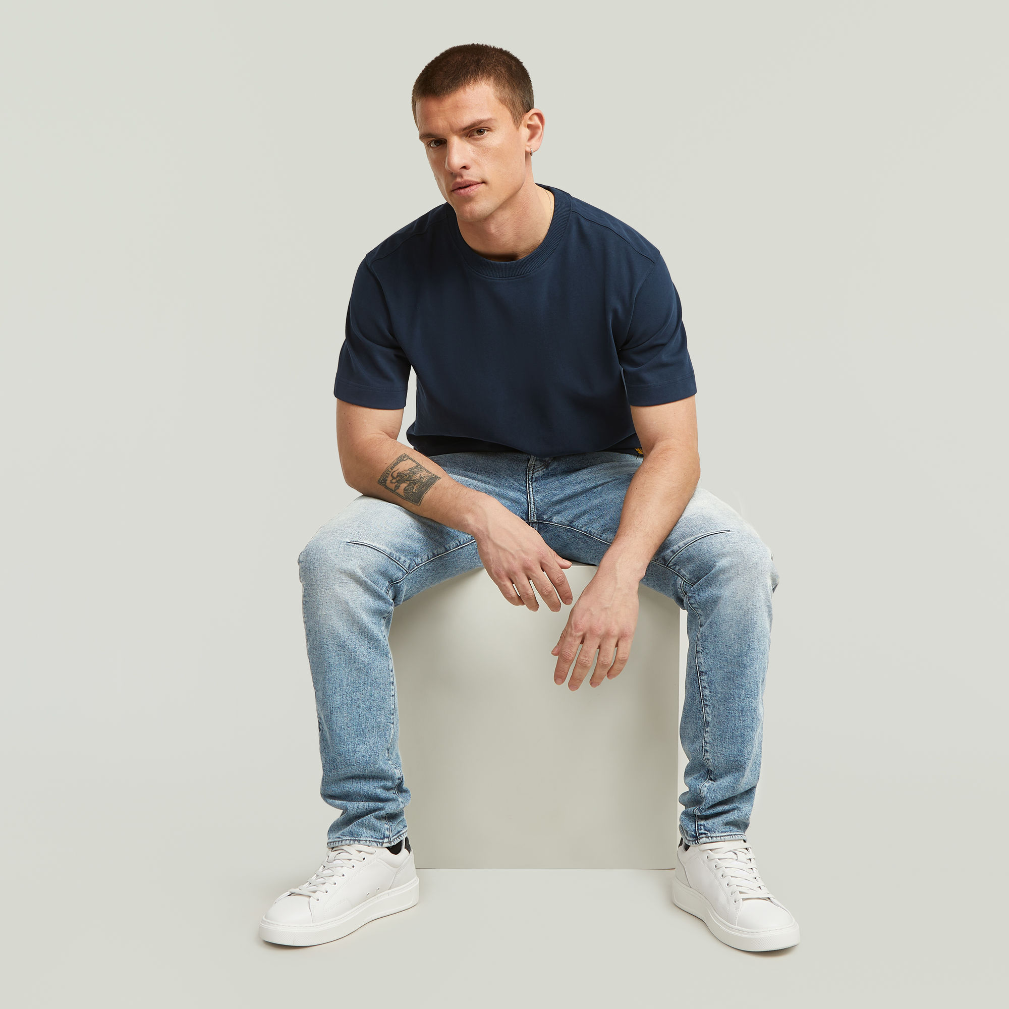 G-Star RAW Essential T-Shirt Donkerblauw Heren