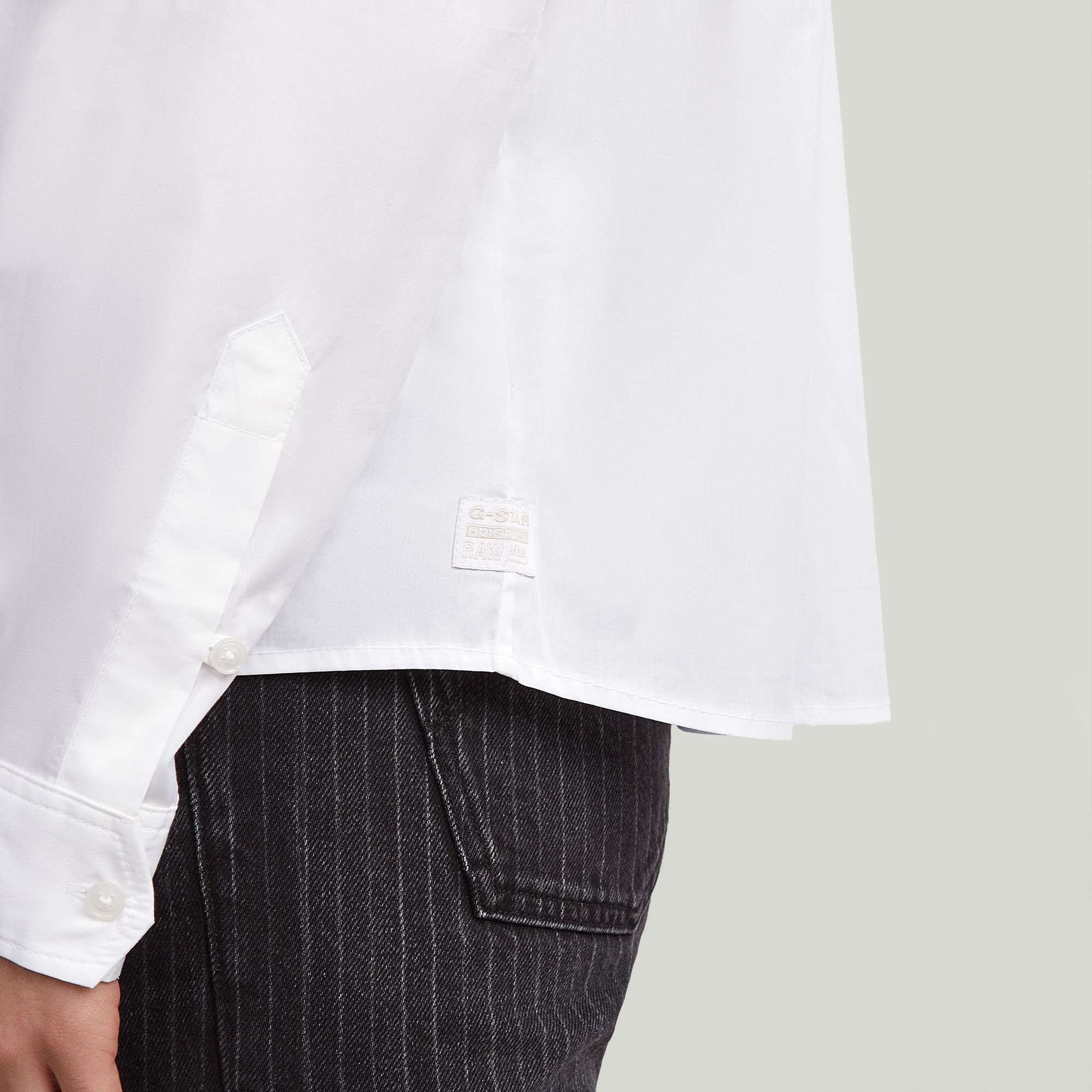 G-Star RAW One Pocket Regular Shirt Wit Dames