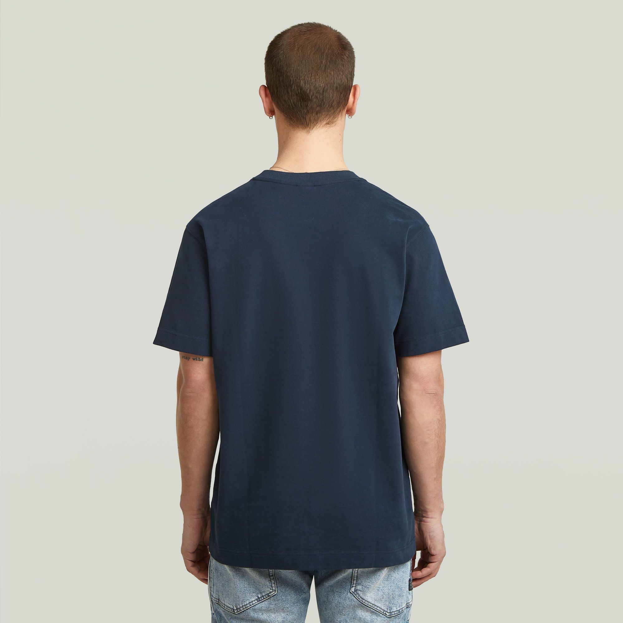 G-Star RAW Essential T-Shirt Donkerblauw Heren