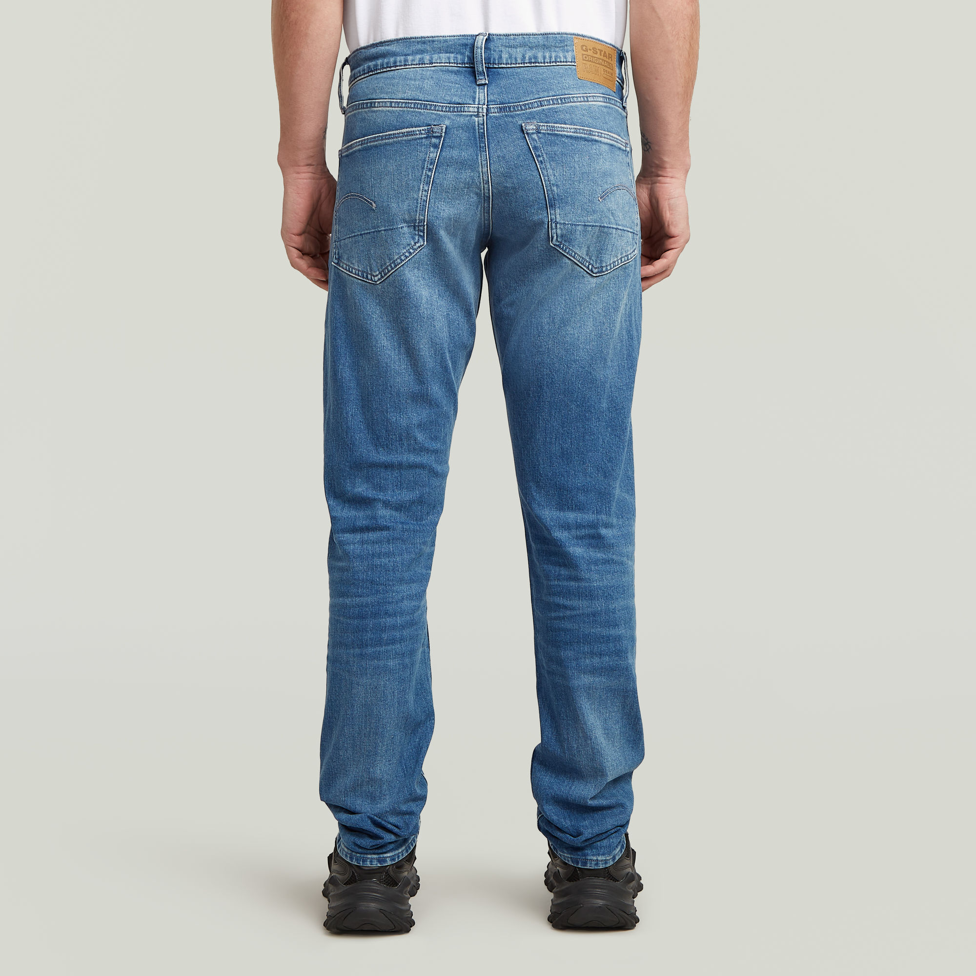 G-Star RAW 3301 Regular Tapered Jeans II Midden blauw Heren