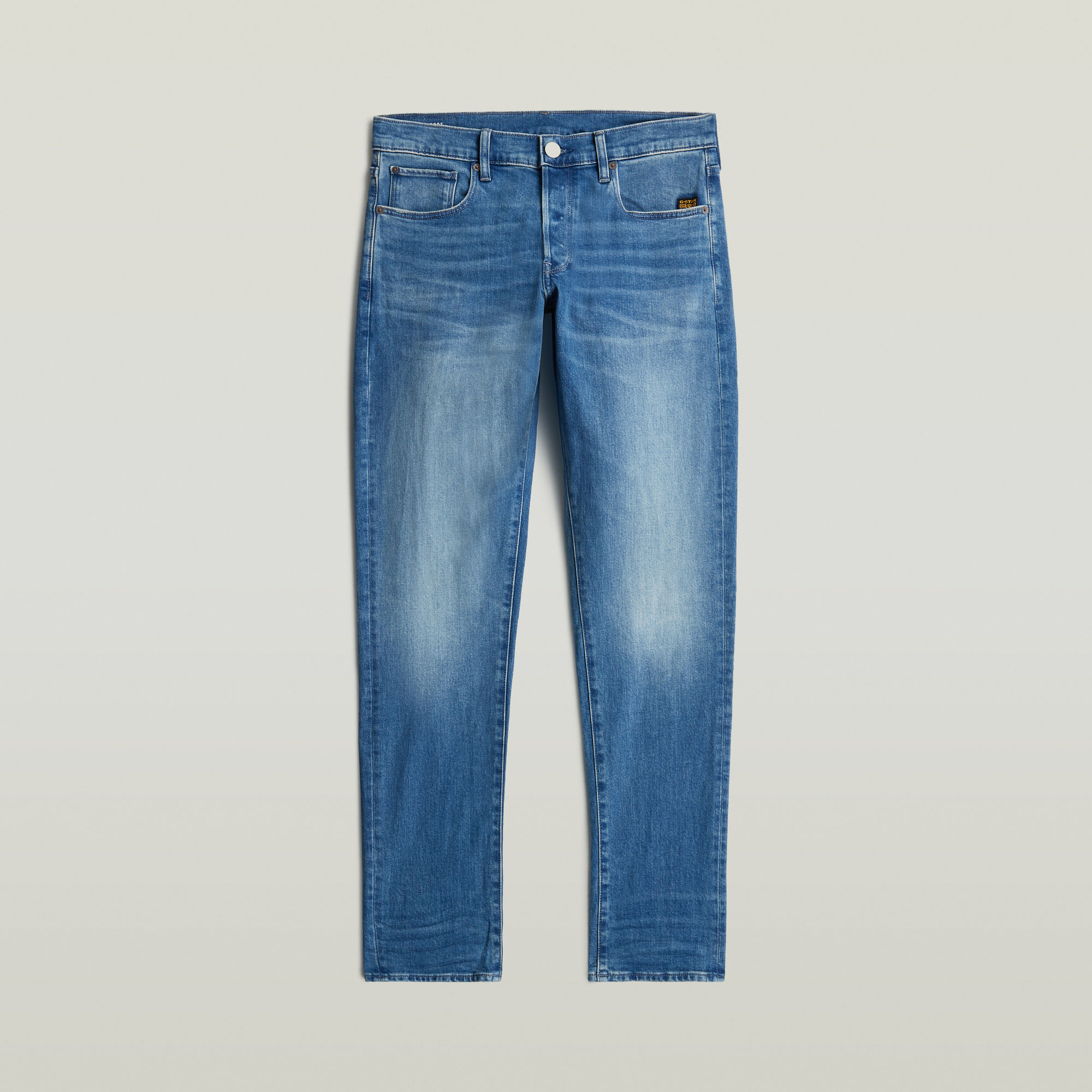 G-Star RAW 3301 Regular Tapered Jeans II Midden blauw Heren