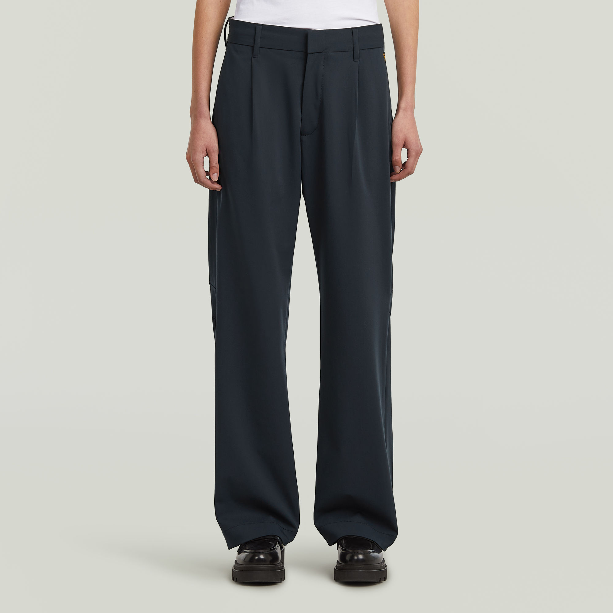 Bowey Pleated Chino - Dunkelblau - Damen