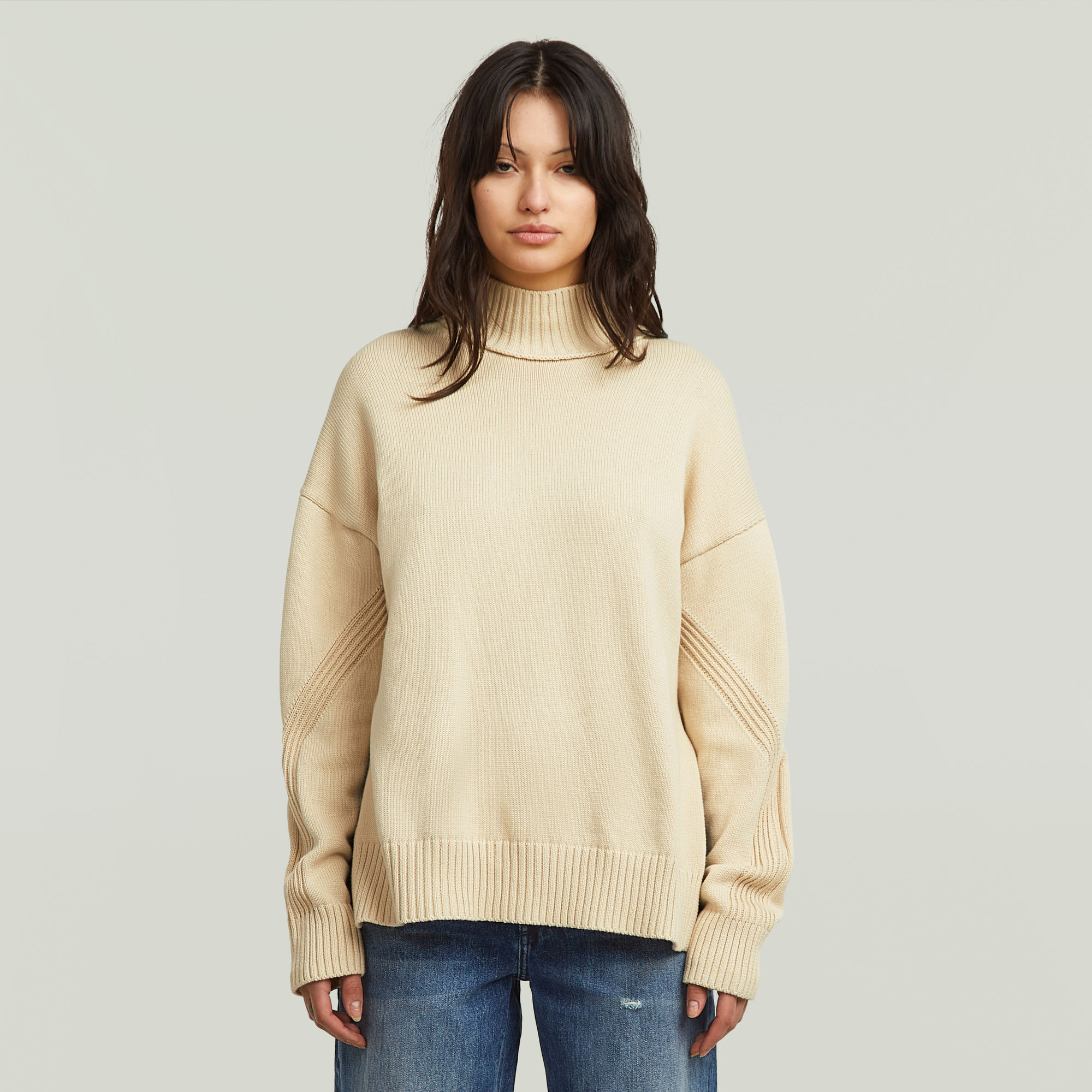 

Milano High Neck Knit - White - Women