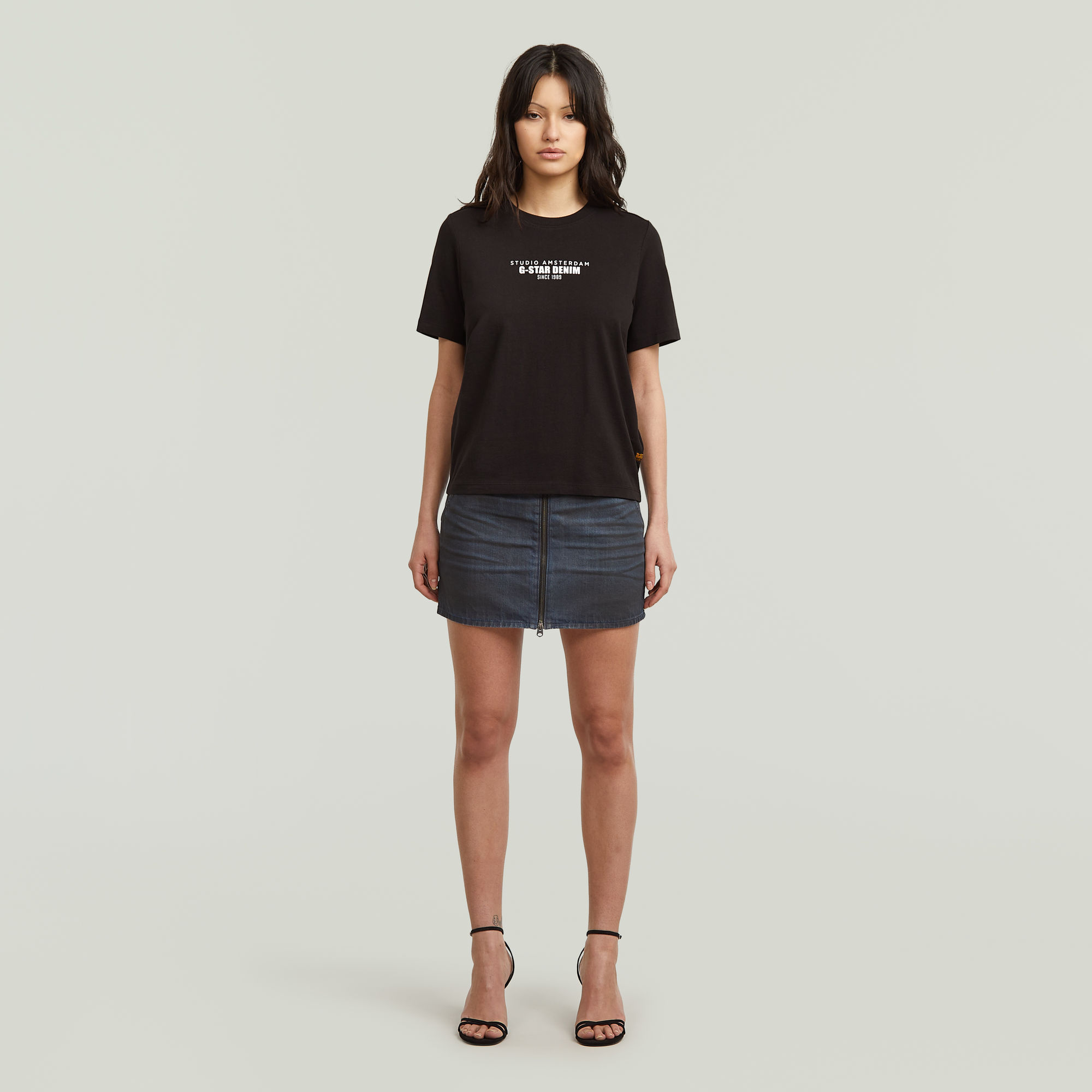 Thumbnail - HD Graphic T-Shirt - Schwarz - Damen